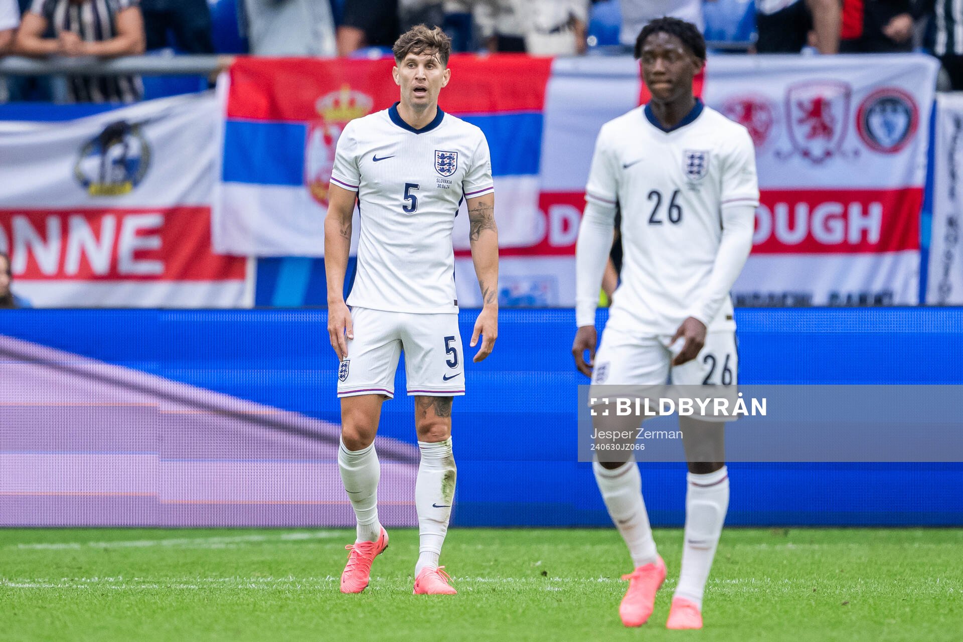 John Stones of England looks dejected