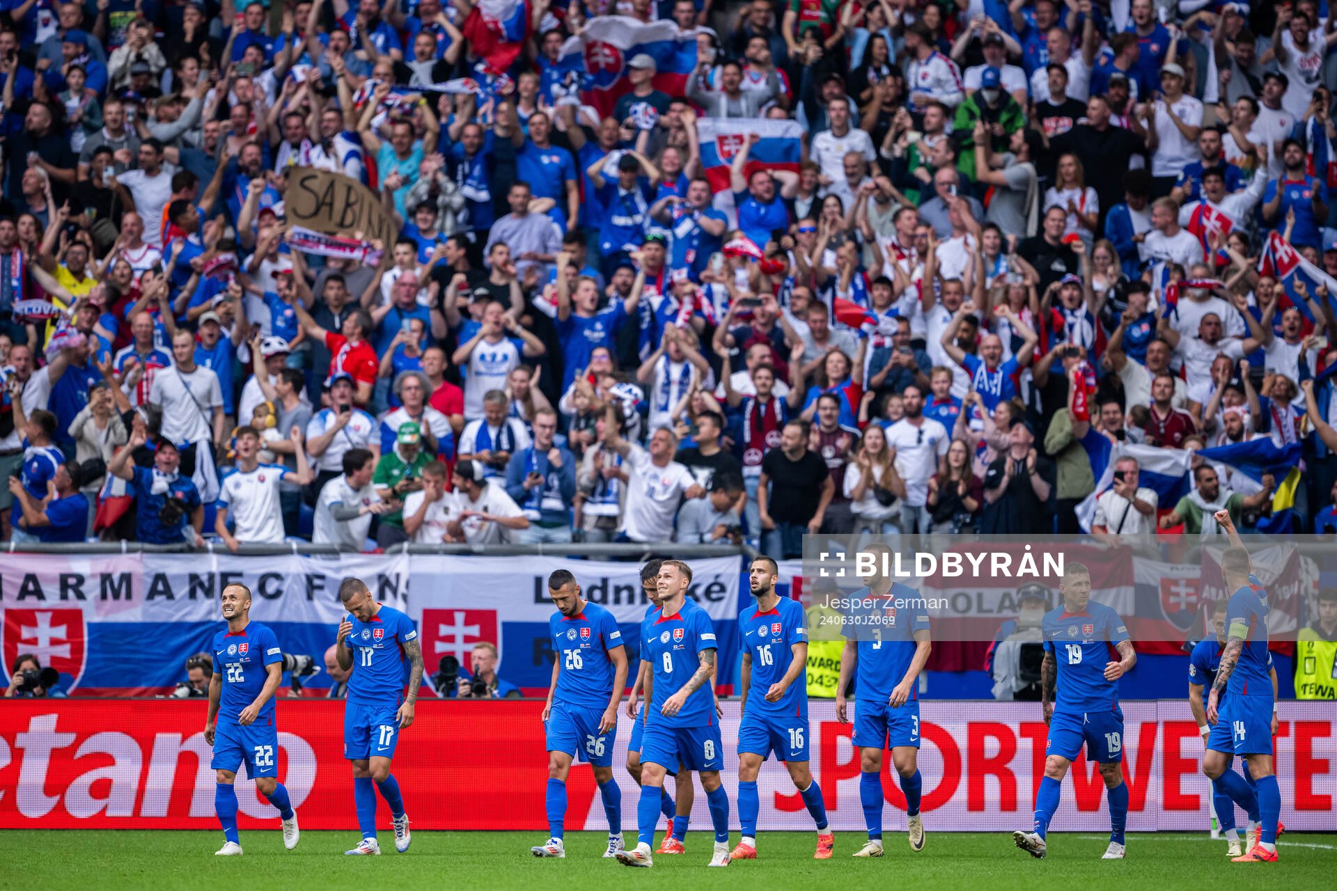 Players of Slovakia celebrate