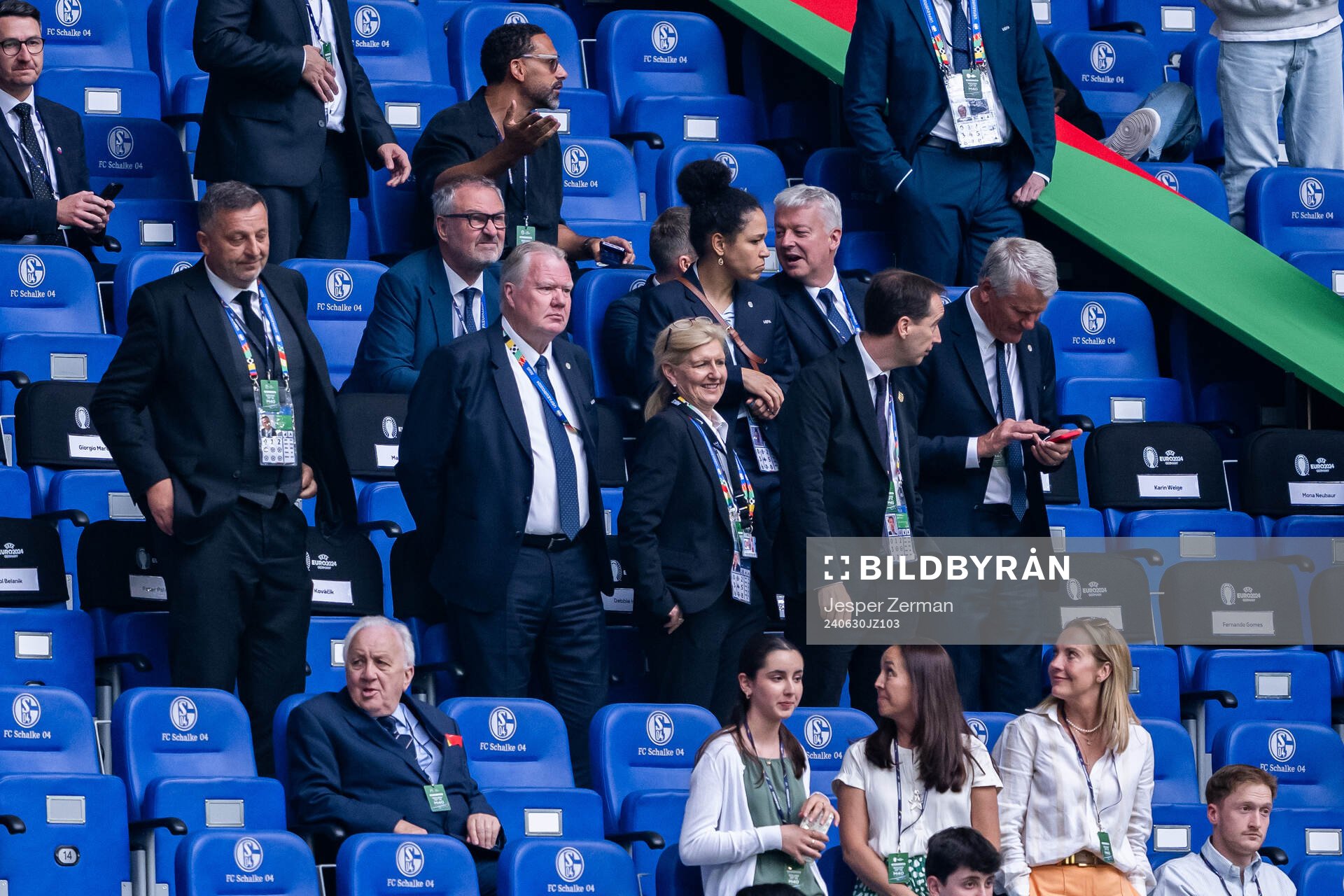 Karl-Erik Nilsson in the stands