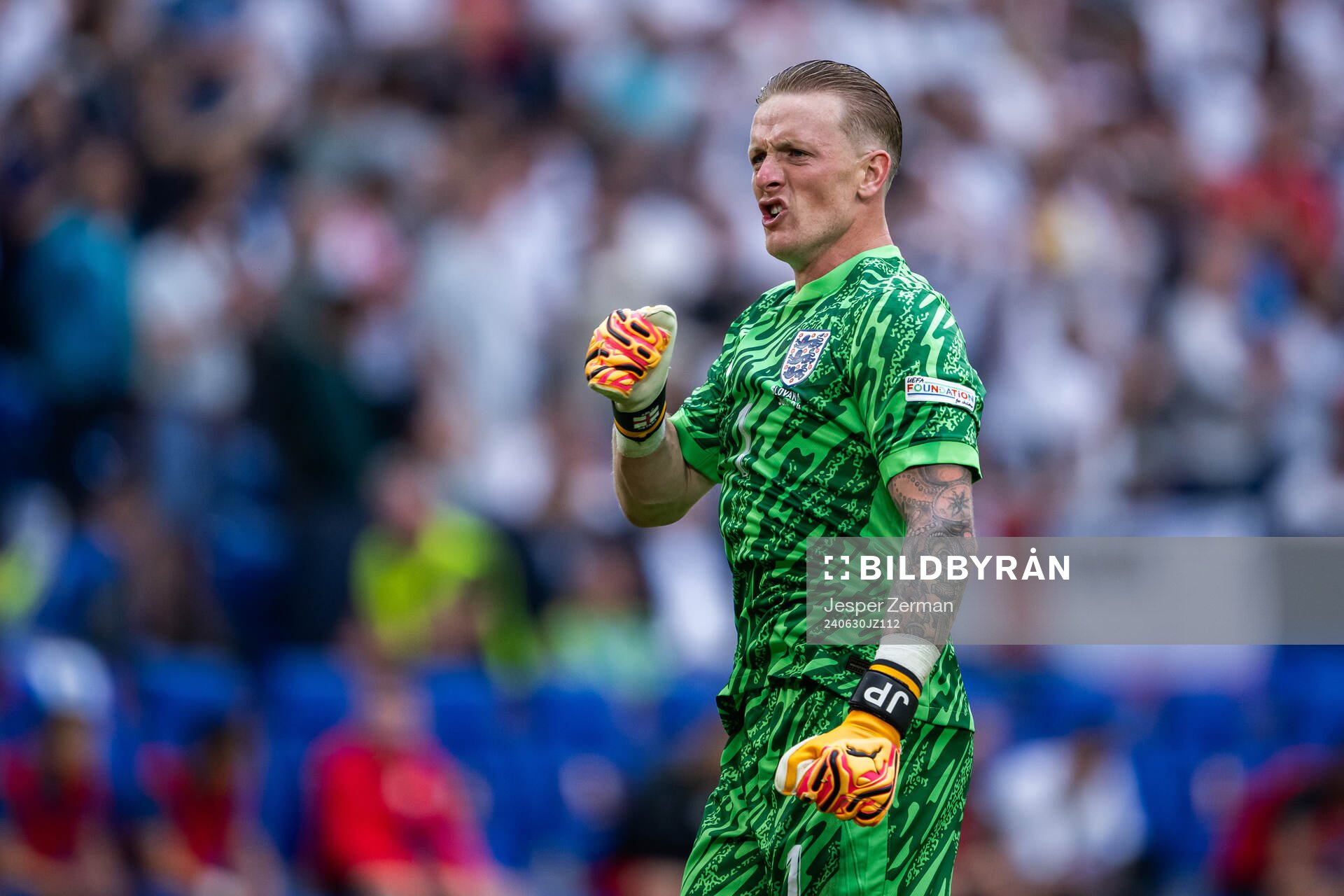 Goalkeeper Jordan Pickford of England