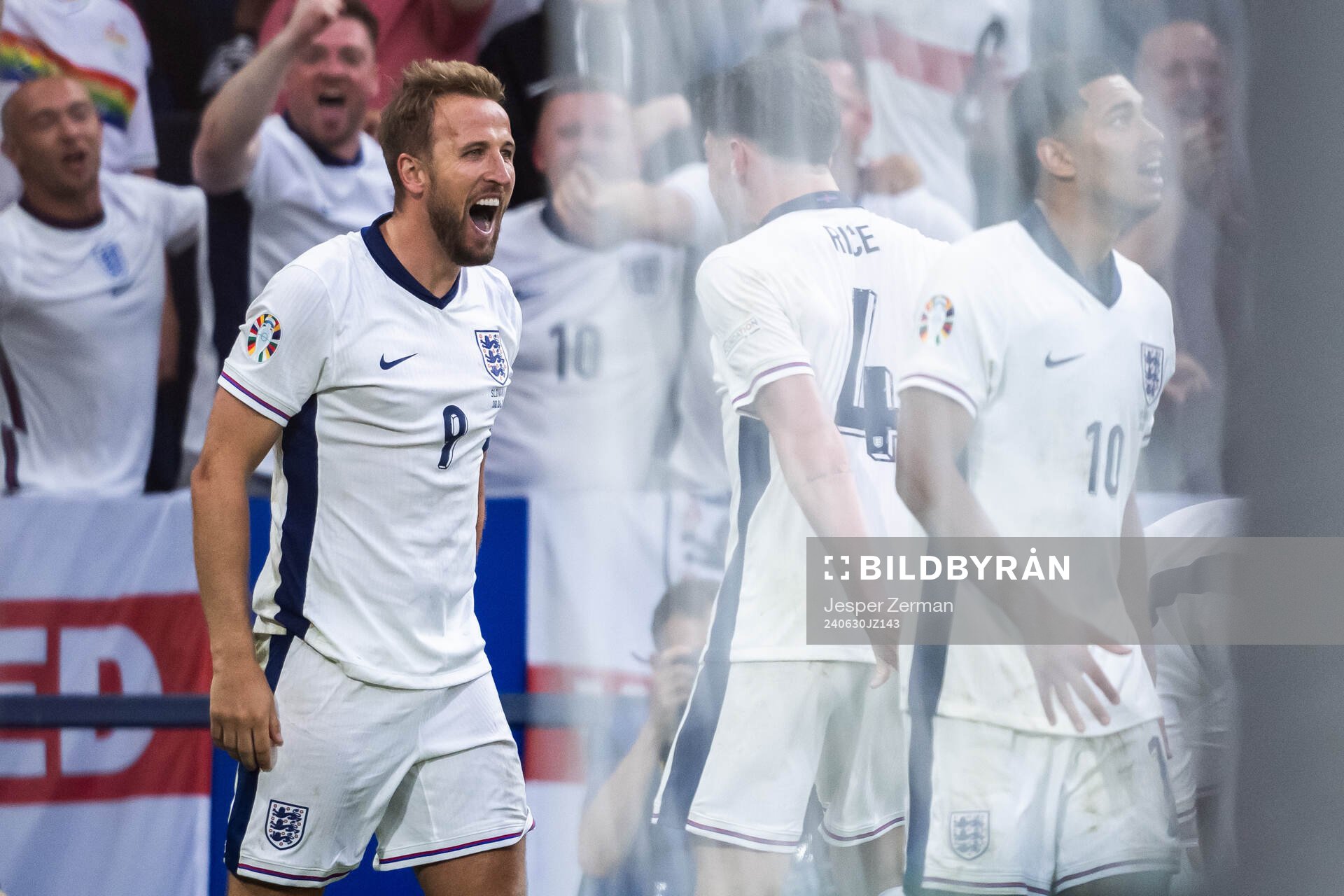 Harry Kane of England celebrates