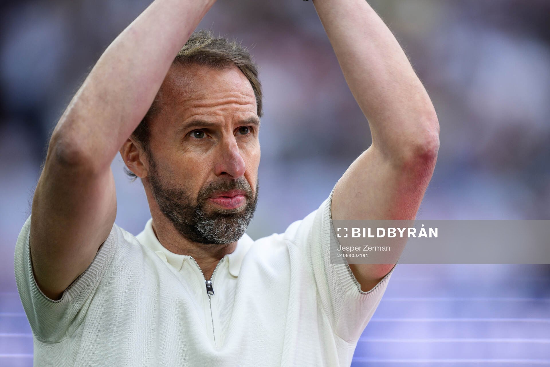 Head coach Gareth Southgate of England