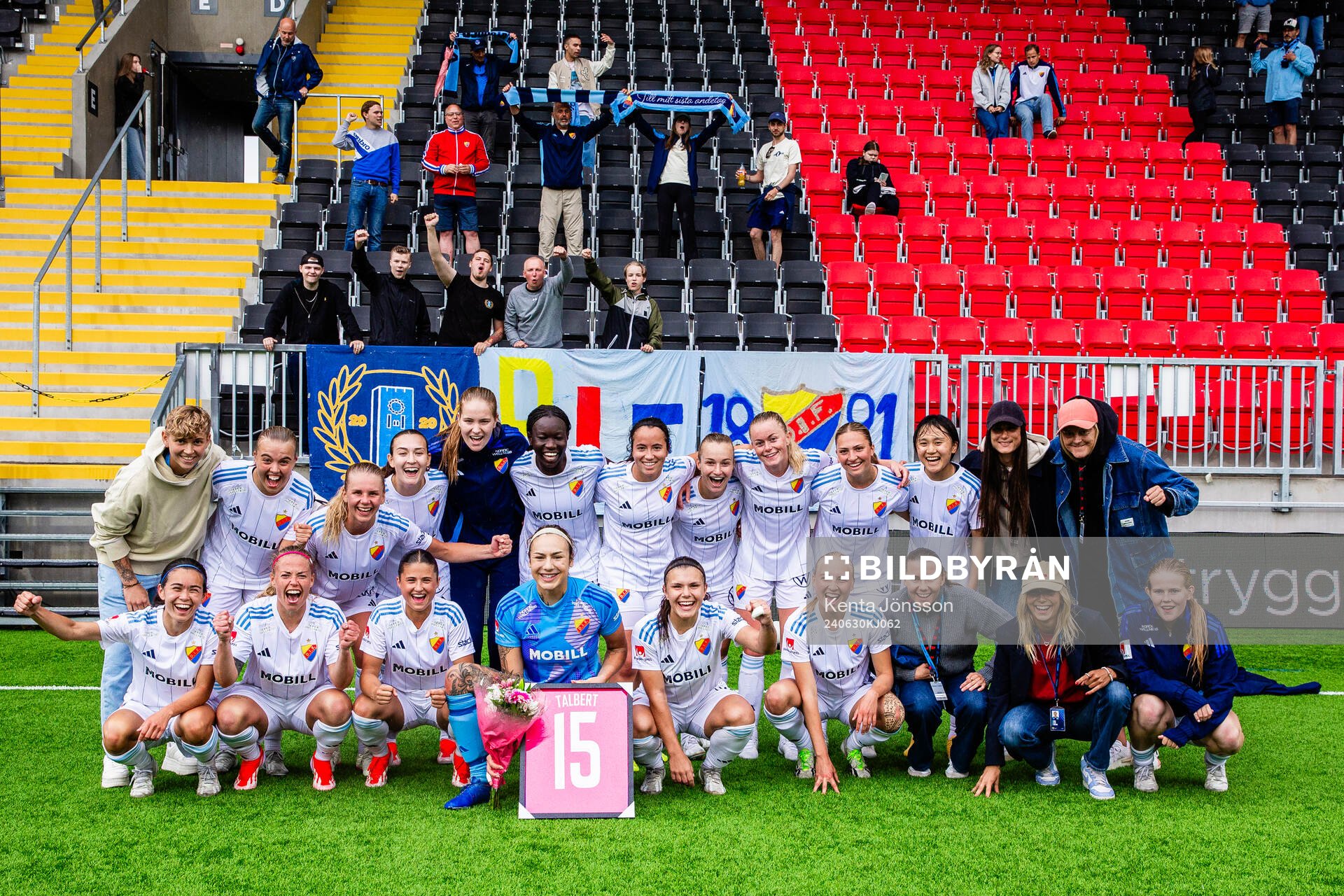 Djurgårdens spelare jublar
