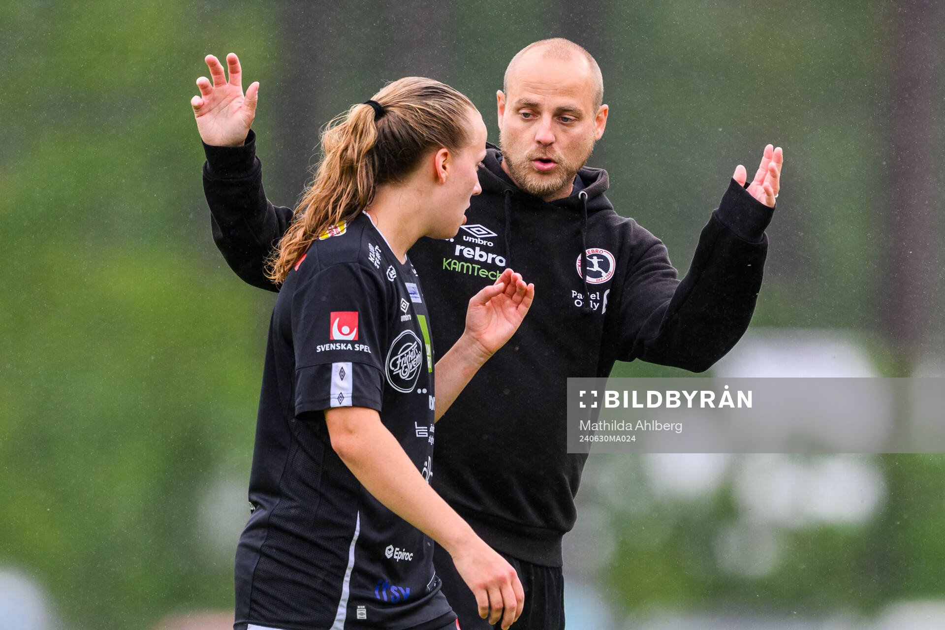 KIF Örebros tränare Rickard Johansson och Inka Sarjanoja