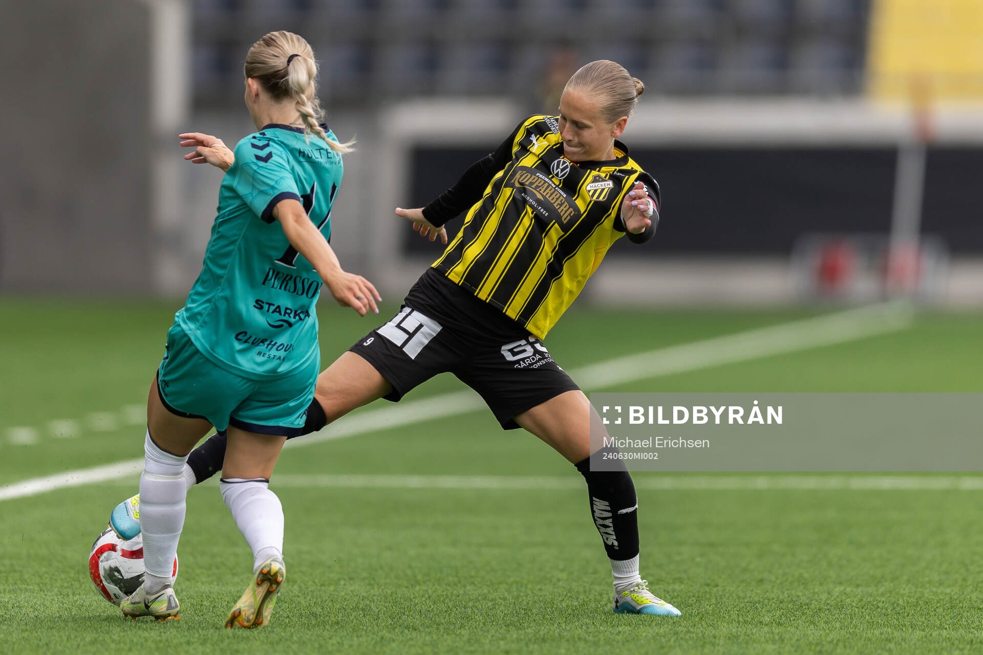 Kristianstads Tilda Persson och Häckens Filippa Curmark