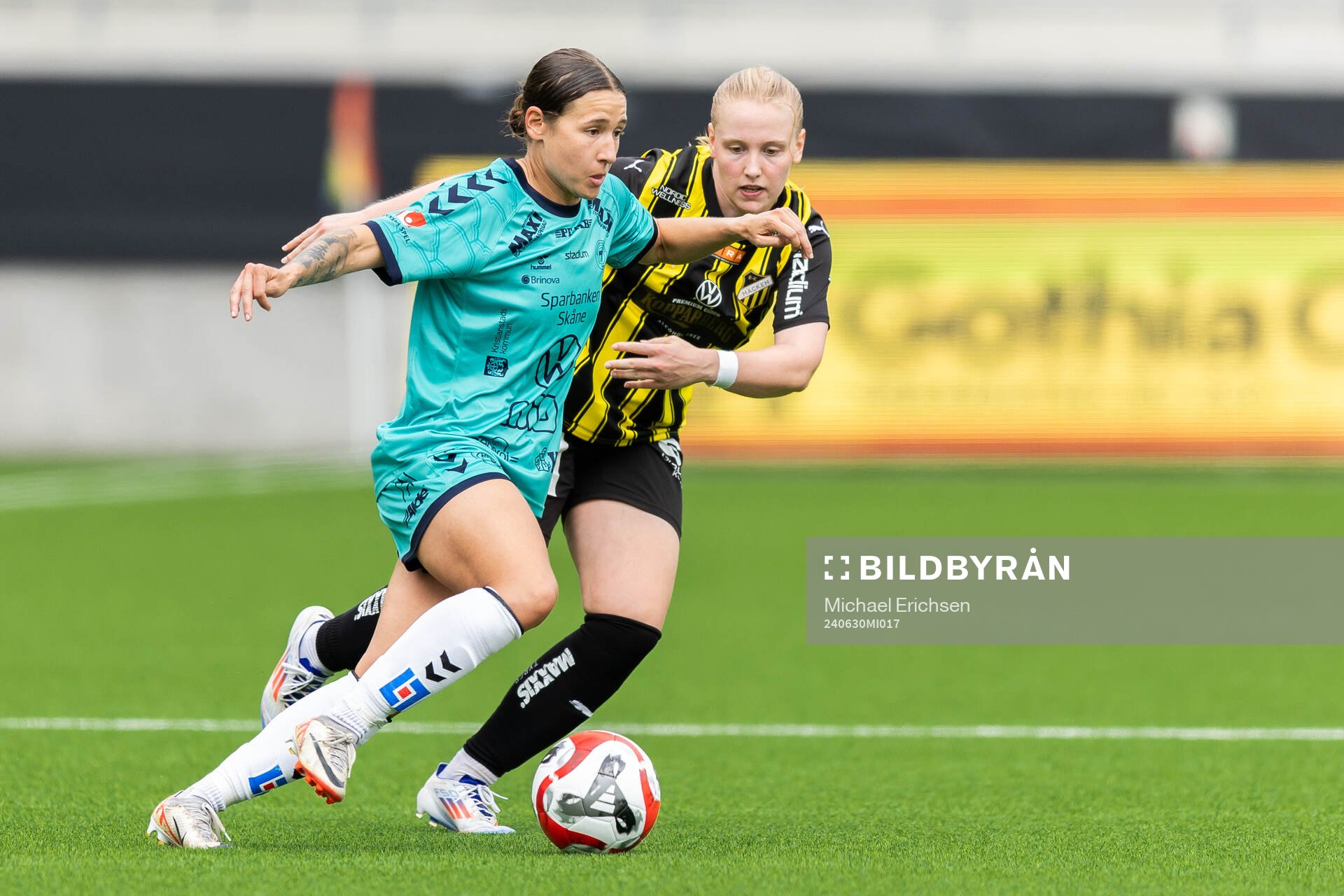 Kristianstads Tabitha Michelle Tindell och Häckens Johanna