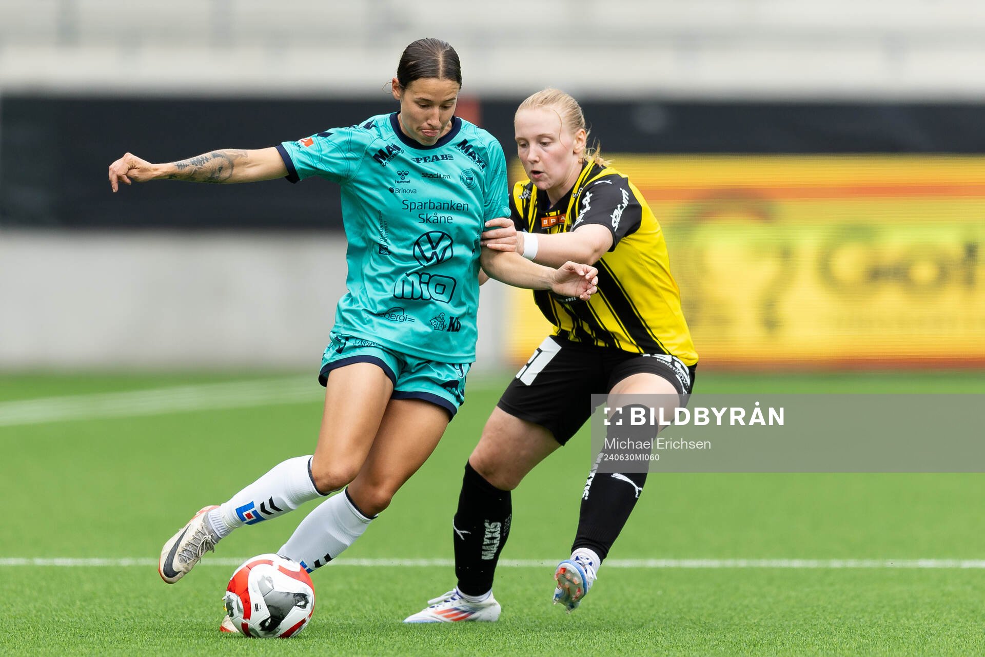 Kristianstads Tabitha Michelle Tindell och Häckens Johanna