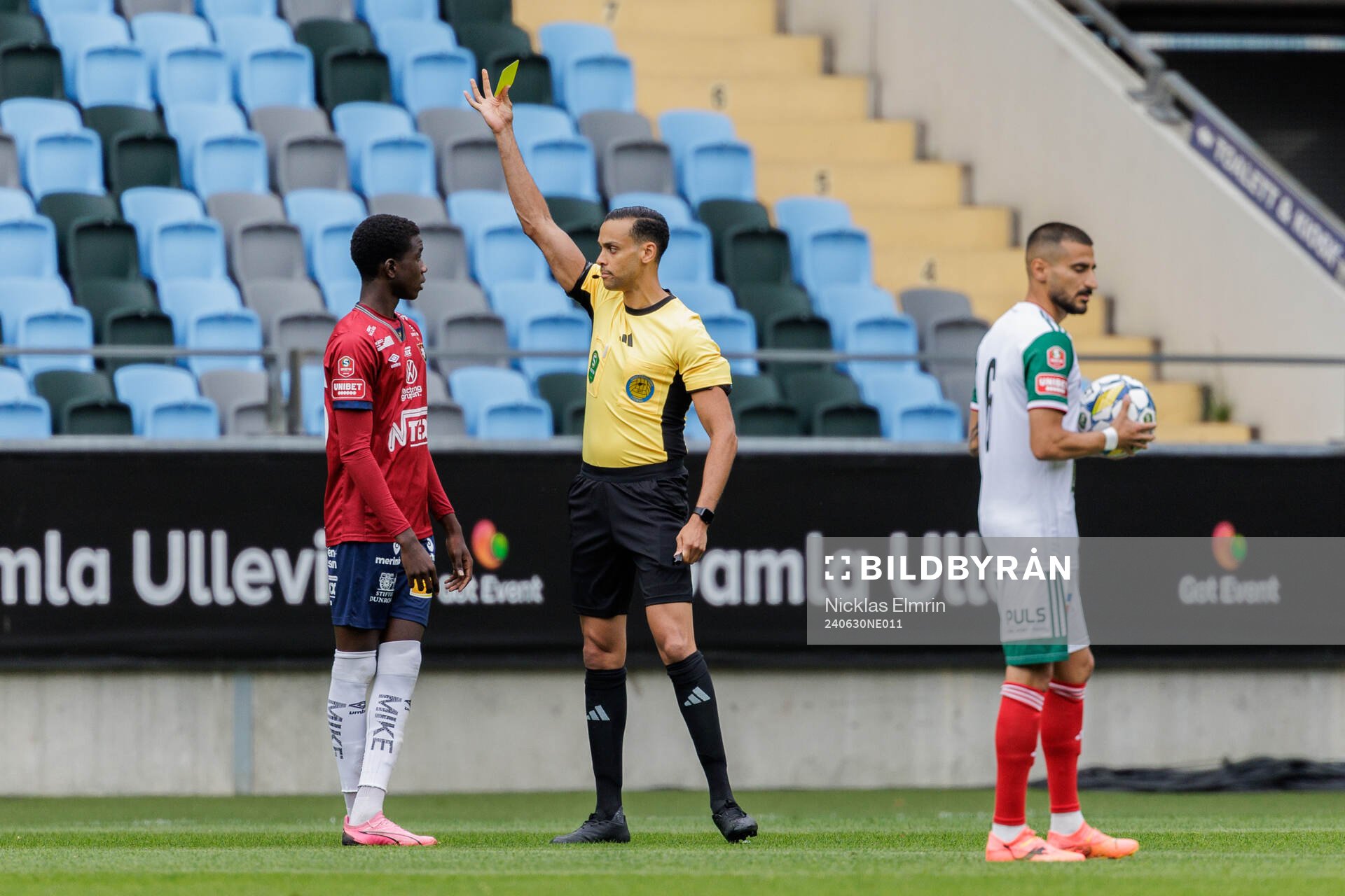 Örgrytes Abdoulaye Faye tilldelas en varning