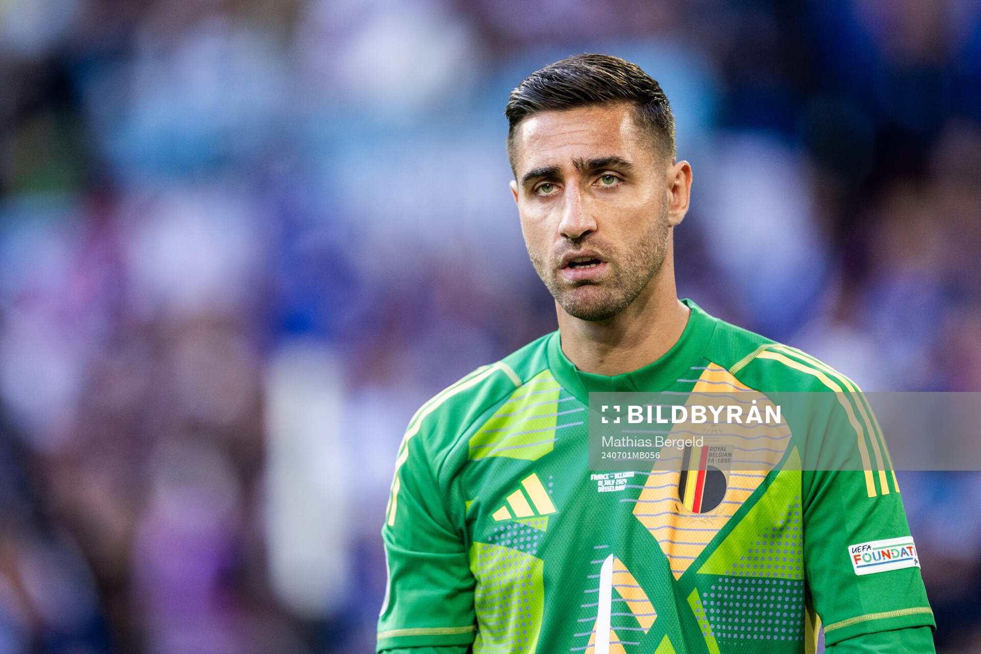 Goalkeeper Koen Casteels of Belgium