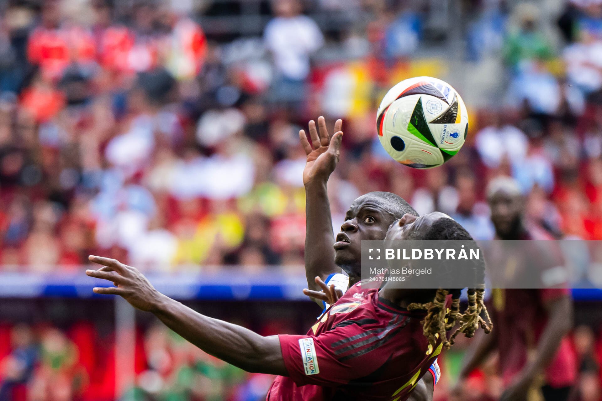 N'Golo Kanté of France and Jeremy Doku of Belgium