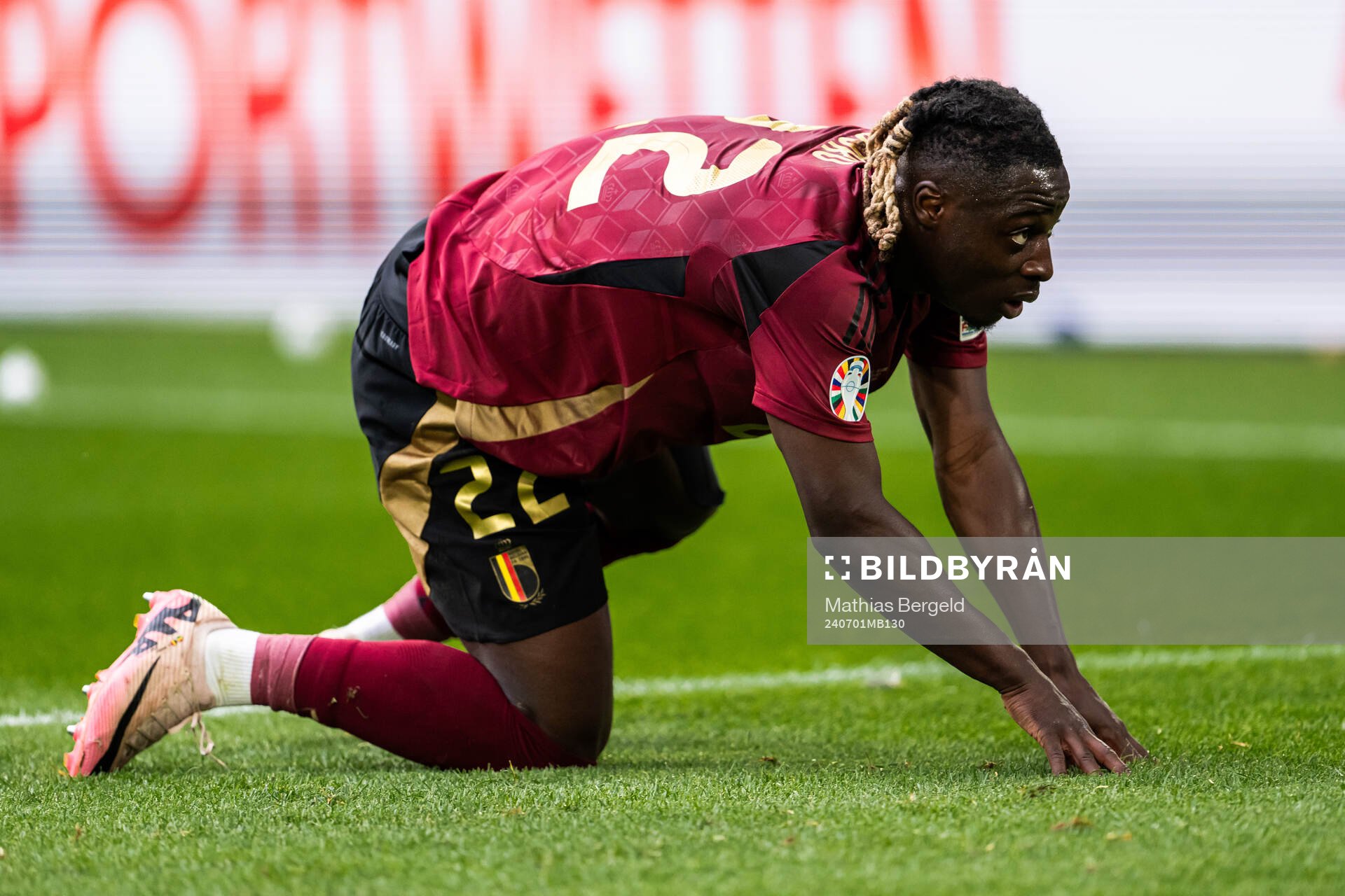 Jeremy Doku of Belgium