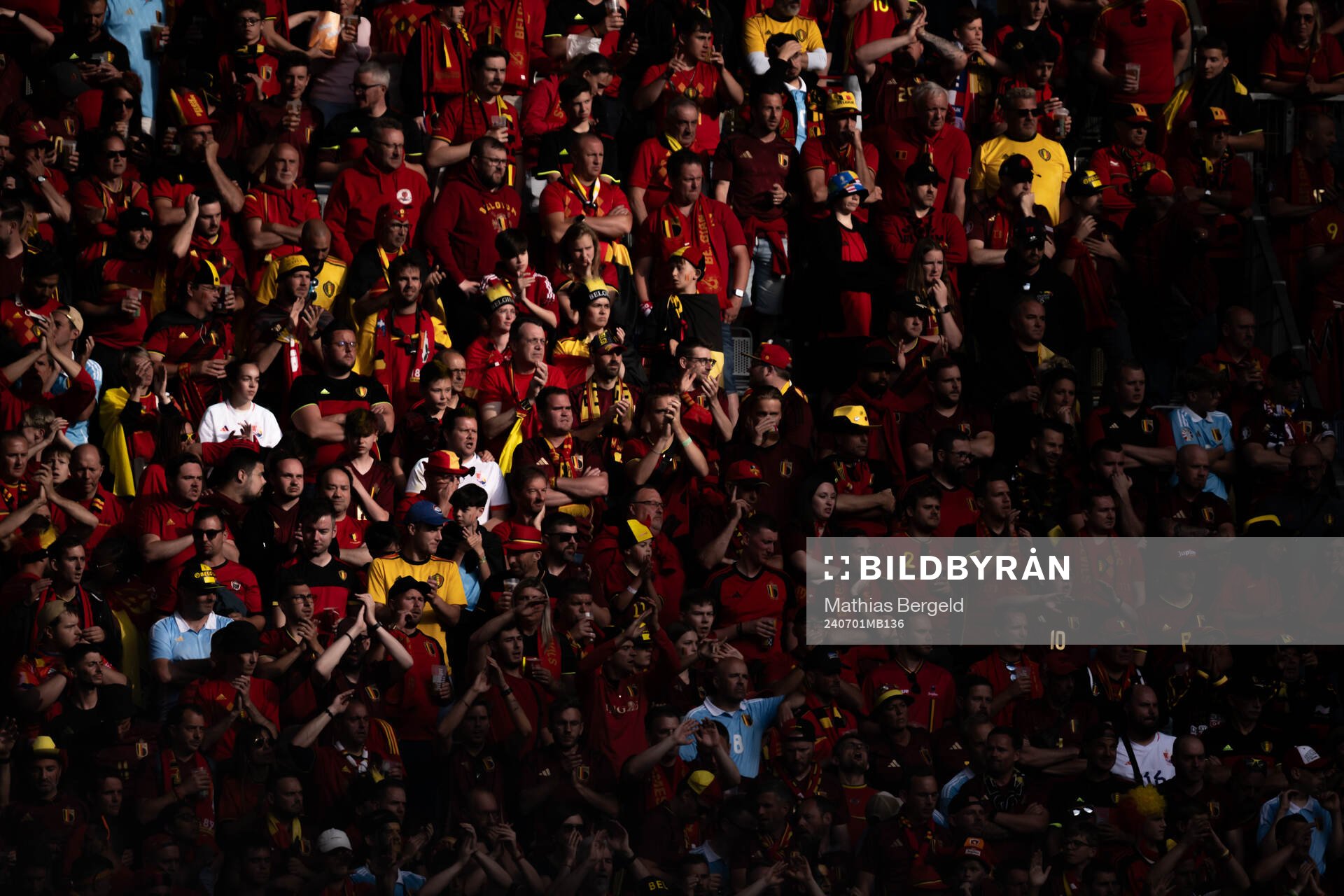 Supporters of Belgium