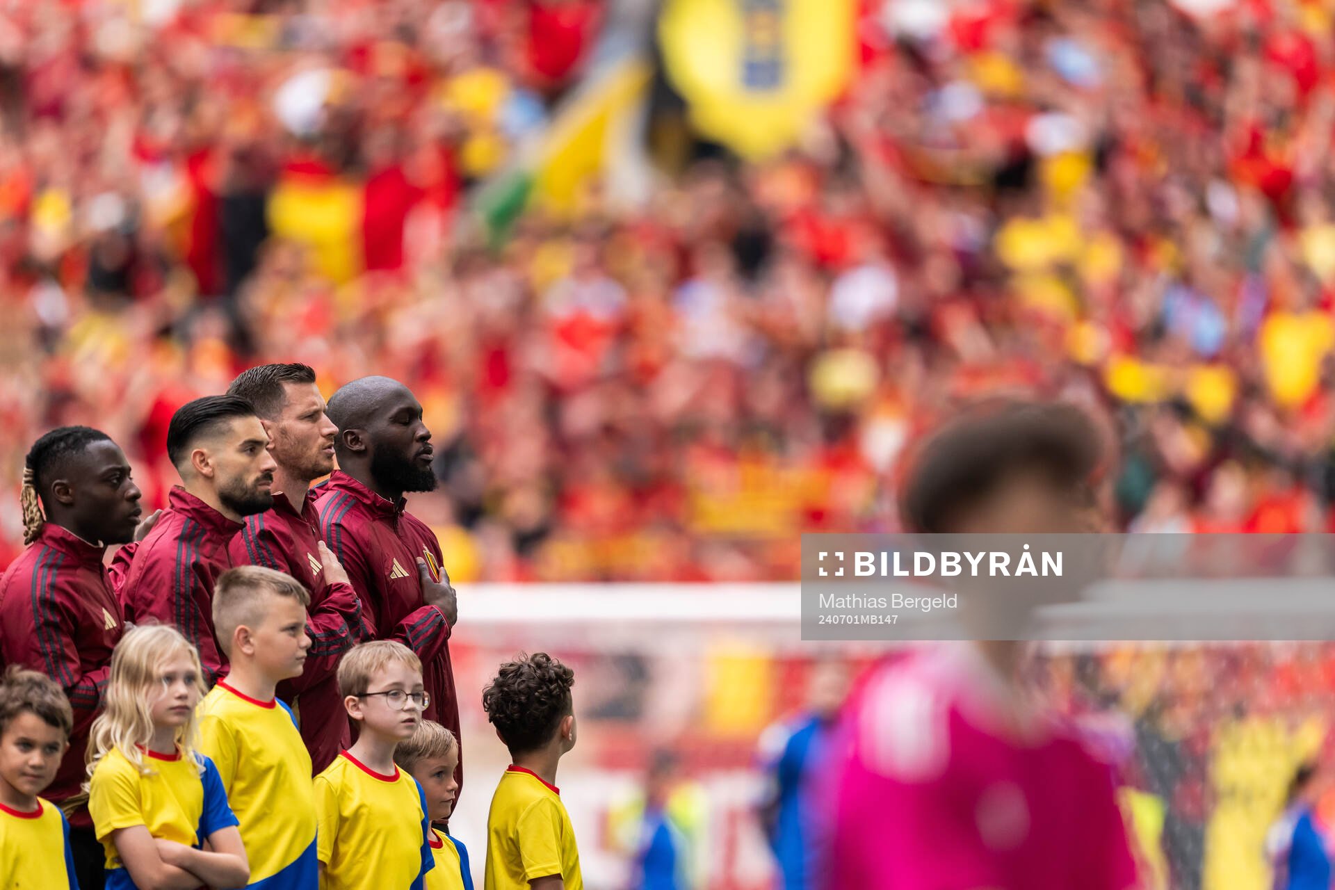 Jeremy Doku, Yannick Carrasco, Jan Vertonghen and Romelu