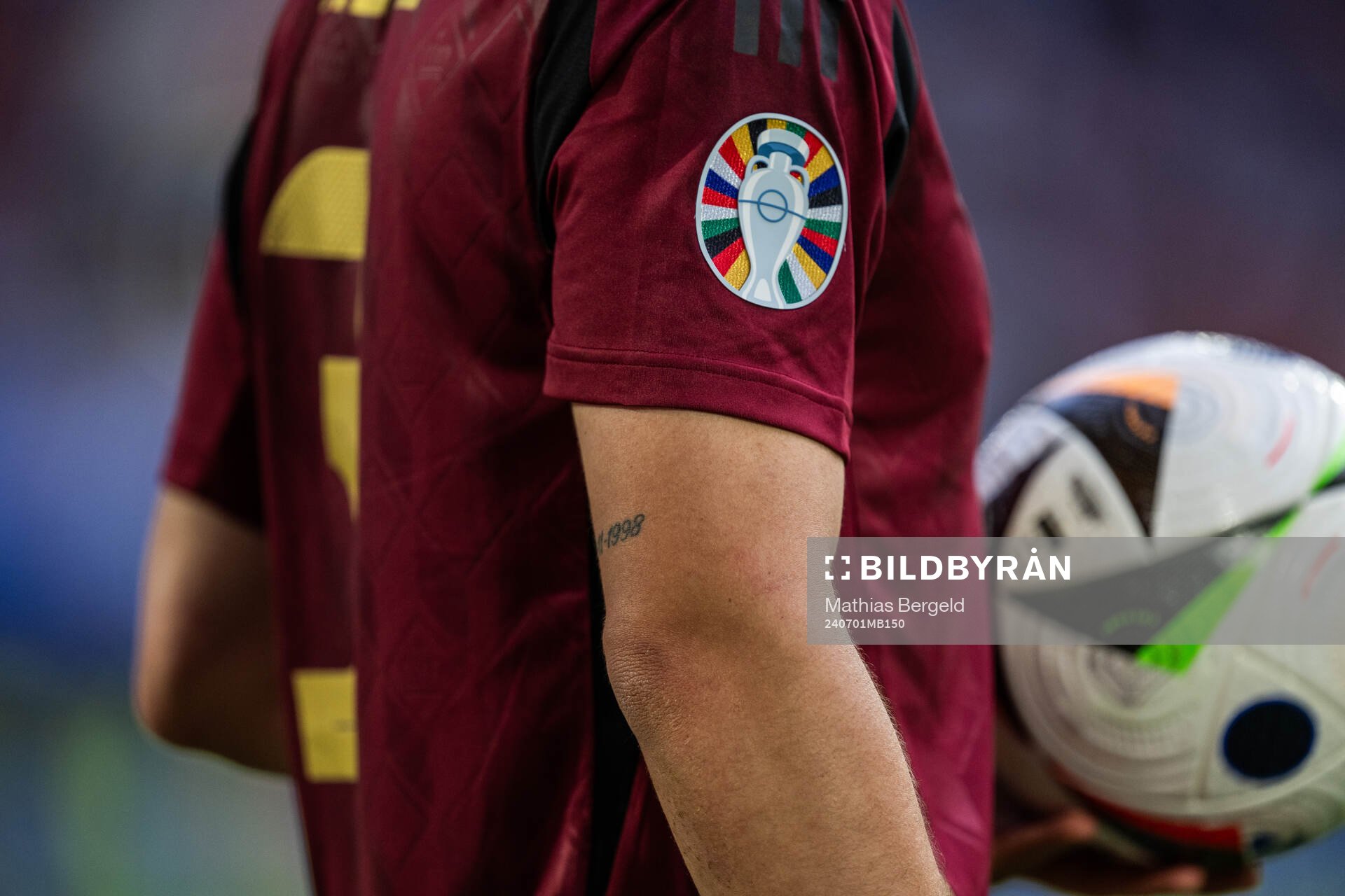 The logo for the tournament is seen