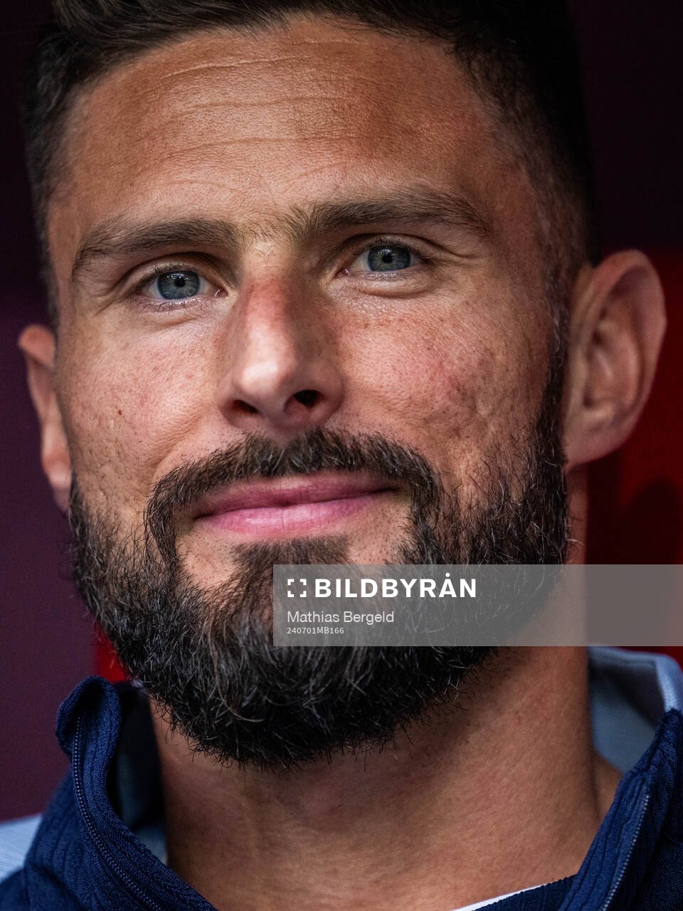 Olivier Giroud of France ahead of the UEFA Euro 2024 Football Championship round of 16 match between France and Belgium on July 1, 2024 in Dusseldorf.