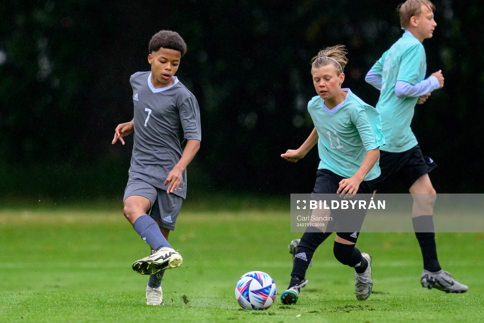 Jayden Gueï, Johansson Djurgårdens IF FF och Axel Rydh,
