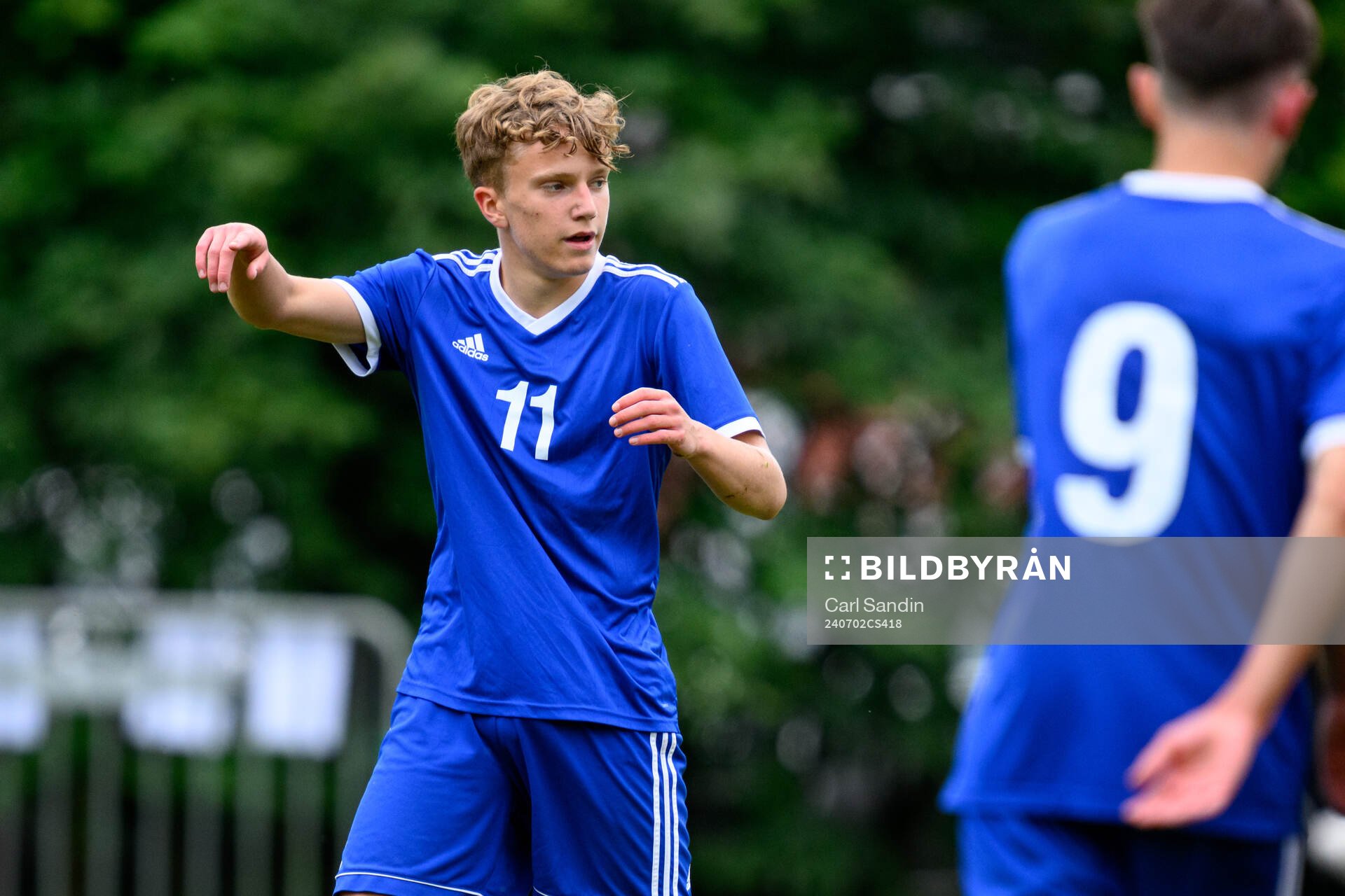 Viggo Fälth, IFK Norrköping FK under en fotbollsmatch på SvFF:s riksläger för P15 den 2 juli 2024 i Halmstad. 