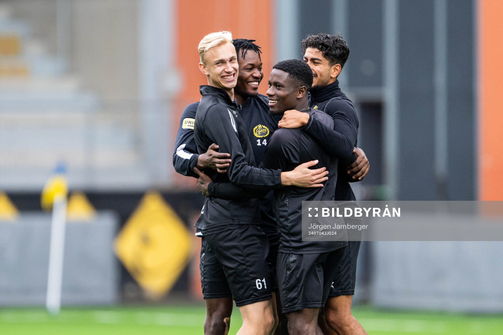 Leo Östman, Jalal Abdullai, Michael Baidoo och Ahmed Qasem