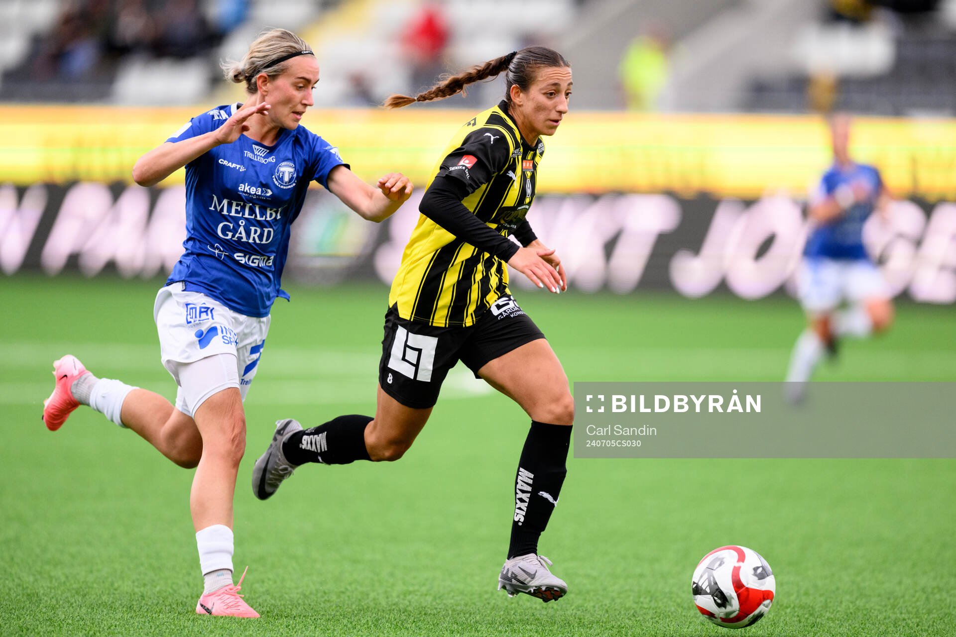 Trelleborgs Viktoria Persson och Häckens Rusul Rosa Kafaji