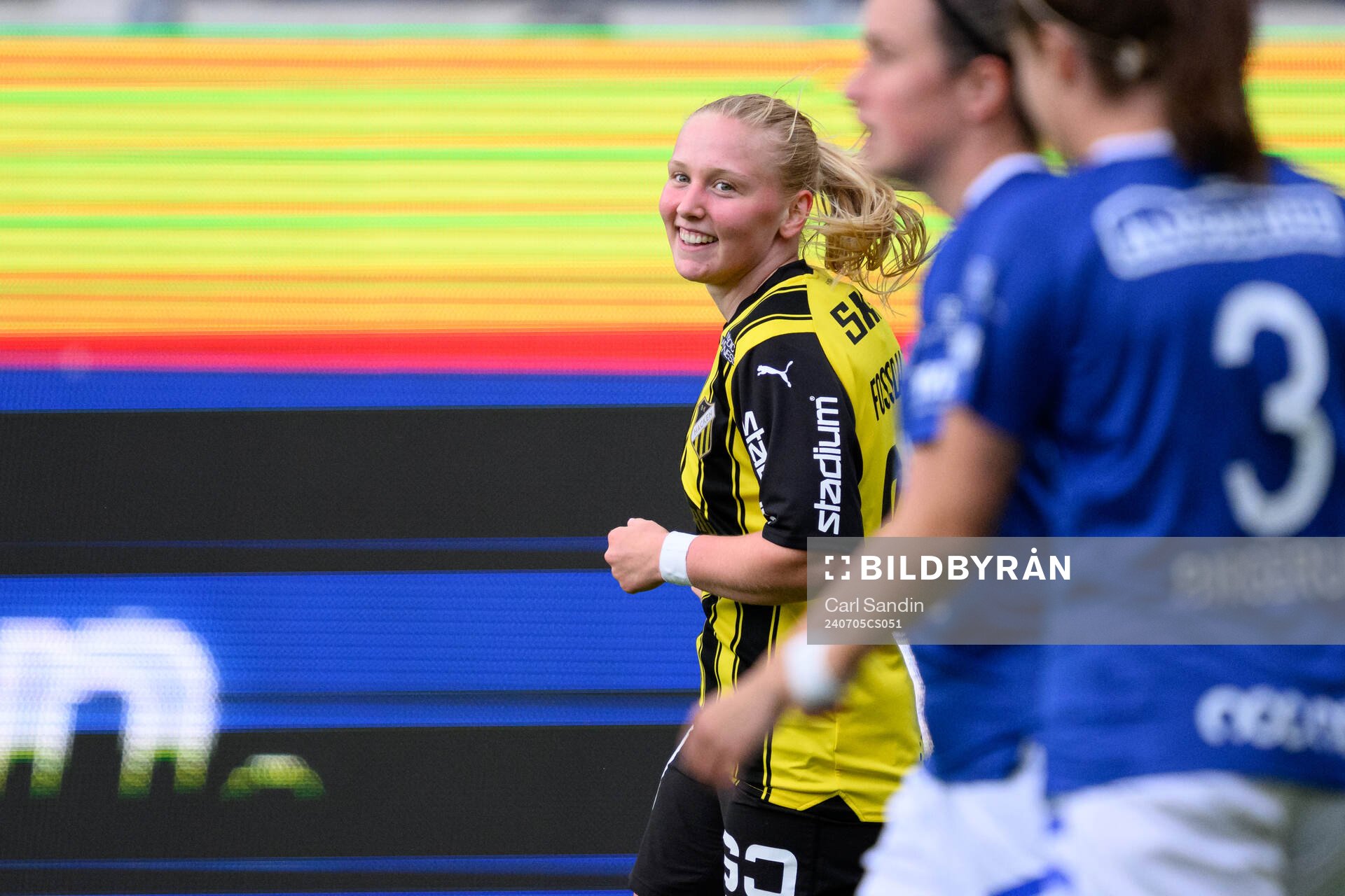 Häckens Johanna Fossdalsá Sørensen jublar