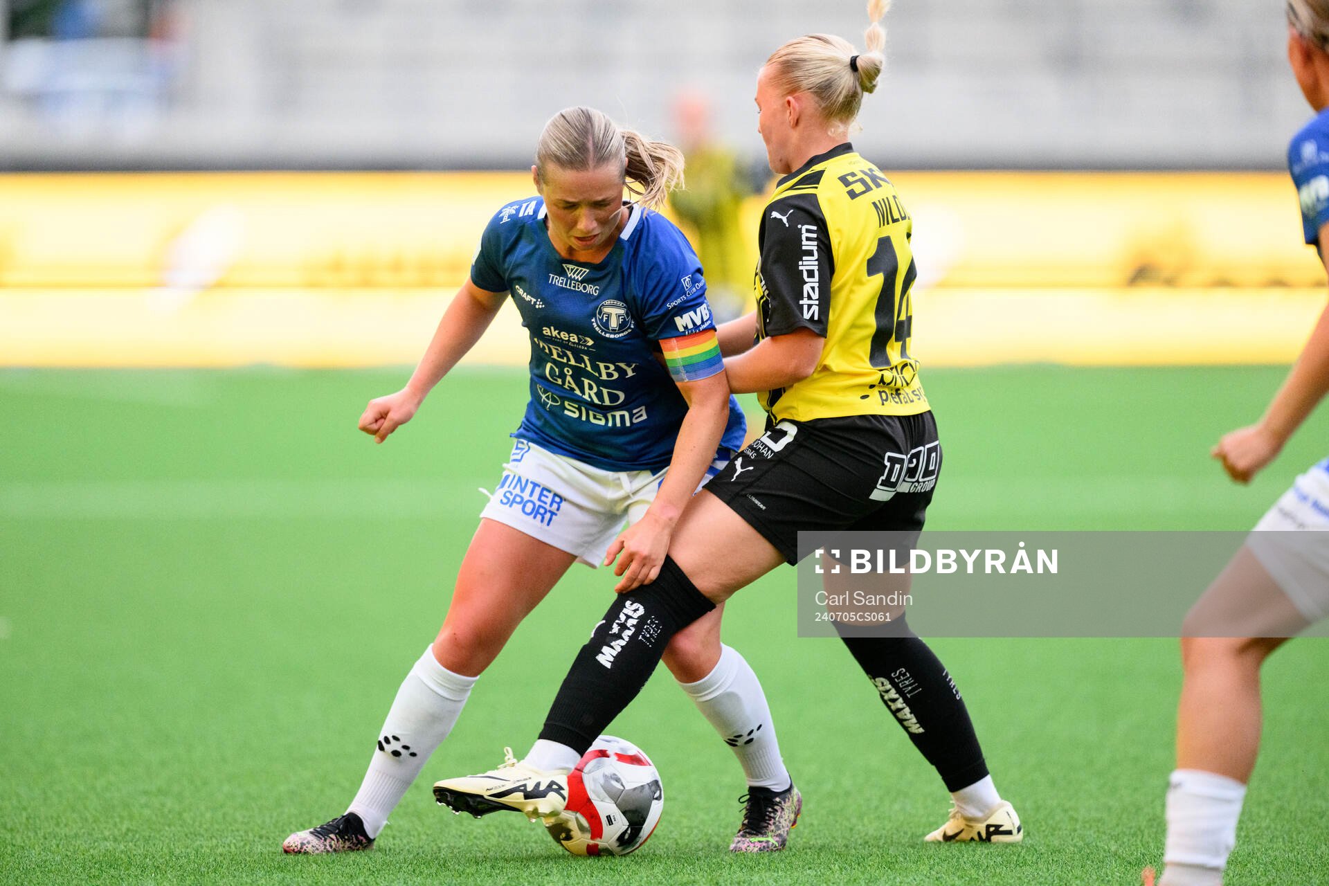Trelleborgs Elina Lenir och Häckens Matilda Nildén