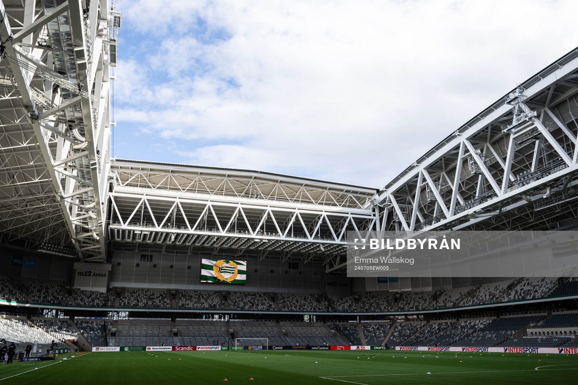 Interiör vy av Tele2 Arena
