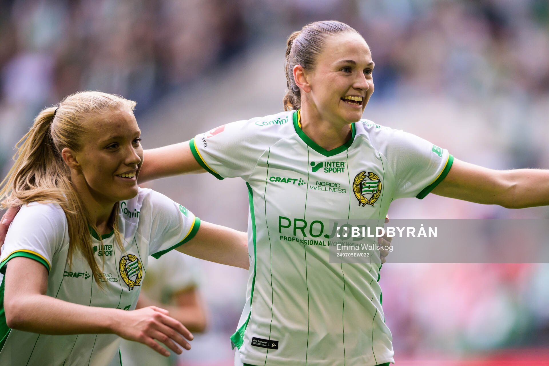 Hammarbys Vilde Hasund jublar