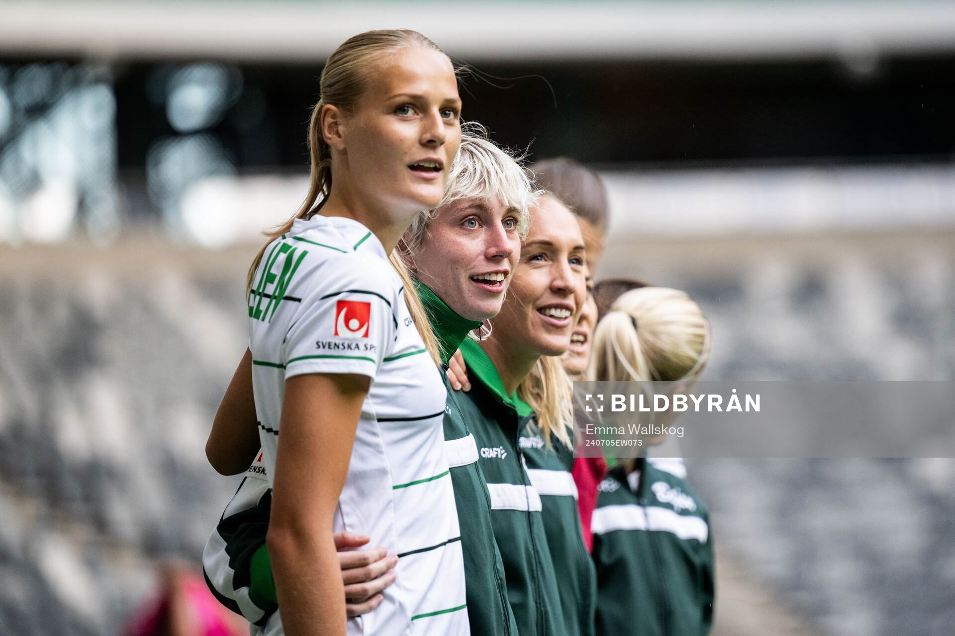 Hammarbys Lykke Ihrfelt och målvakt Moa Edrud