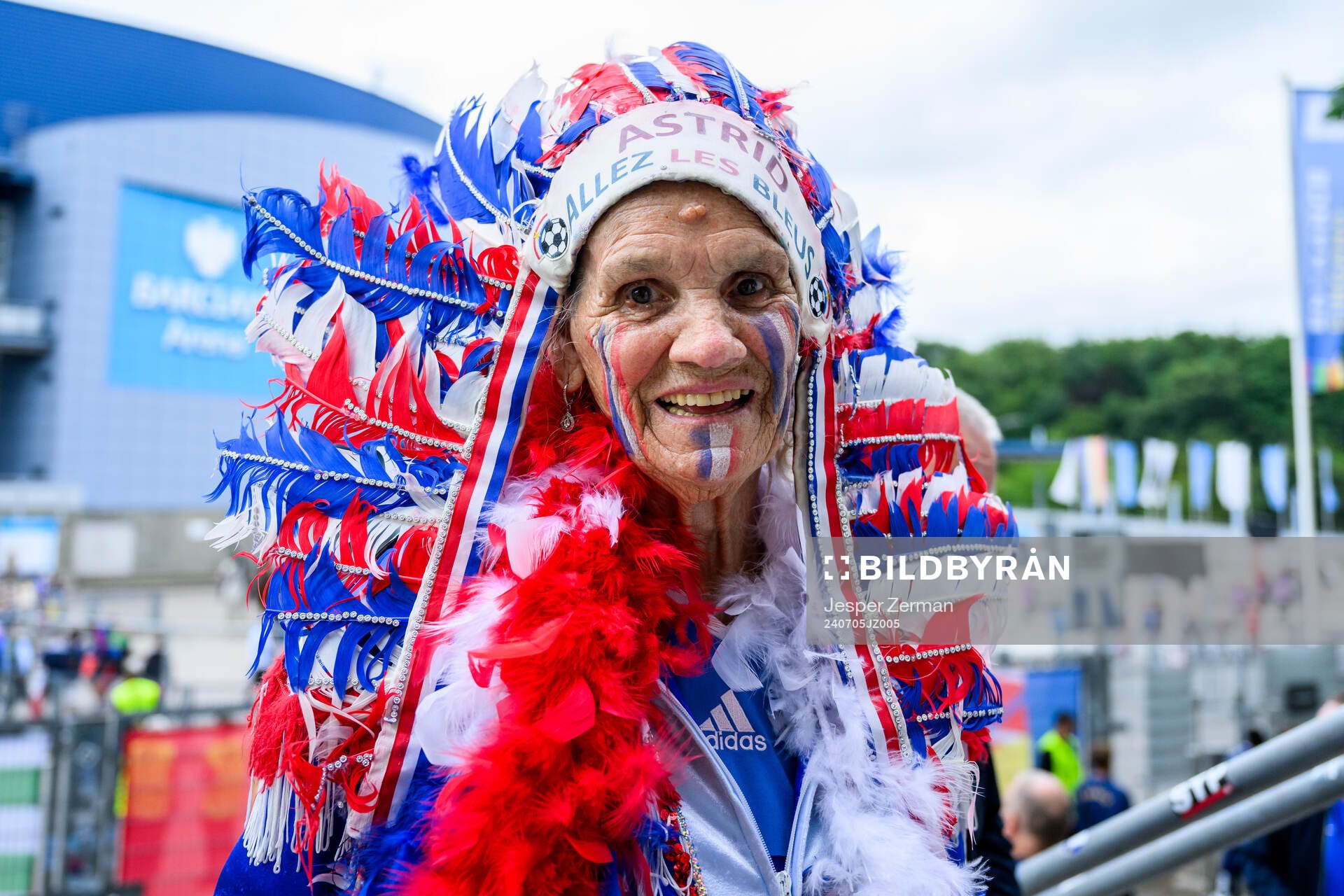 A supporter of France