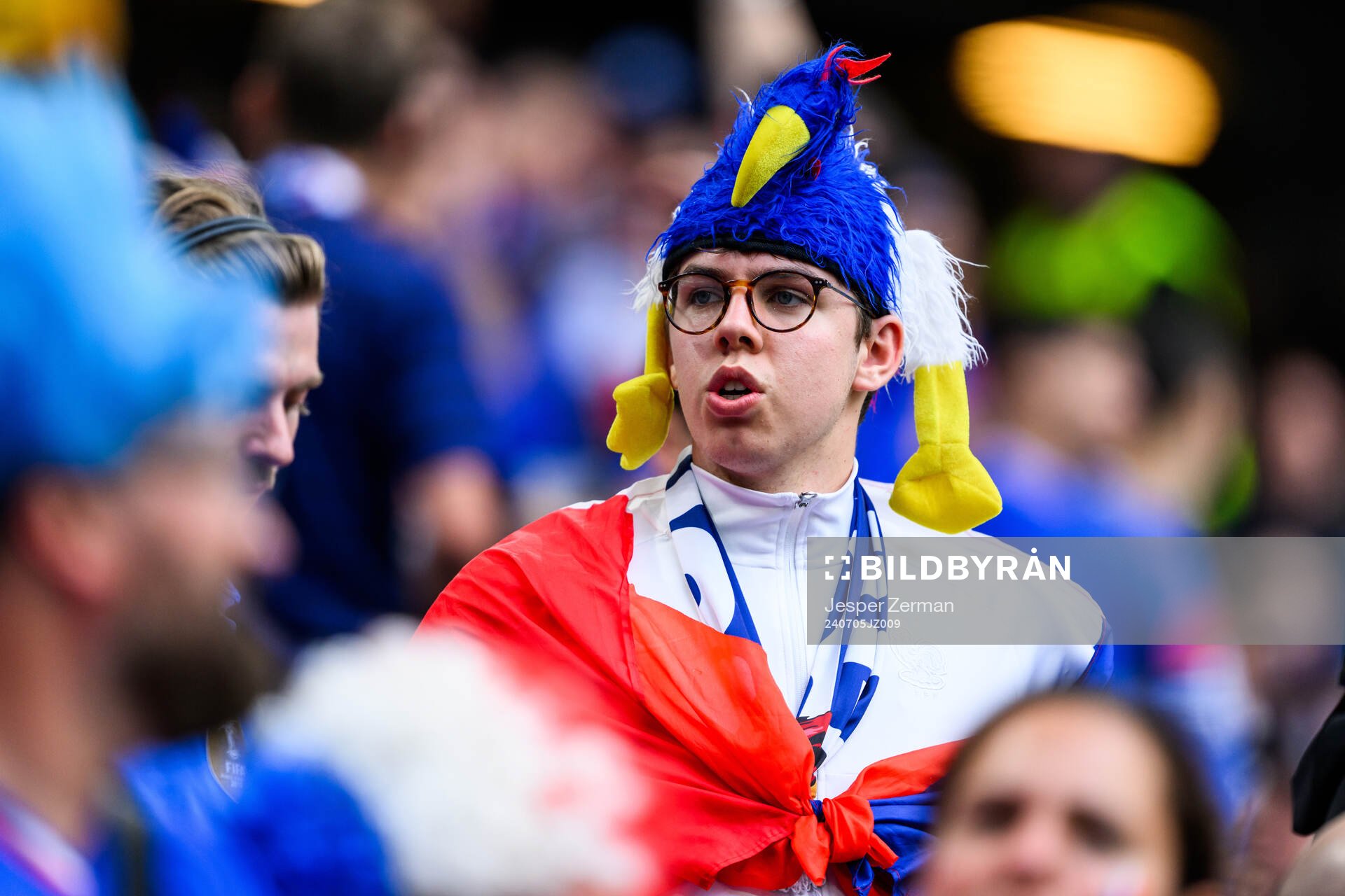 A supporter of France