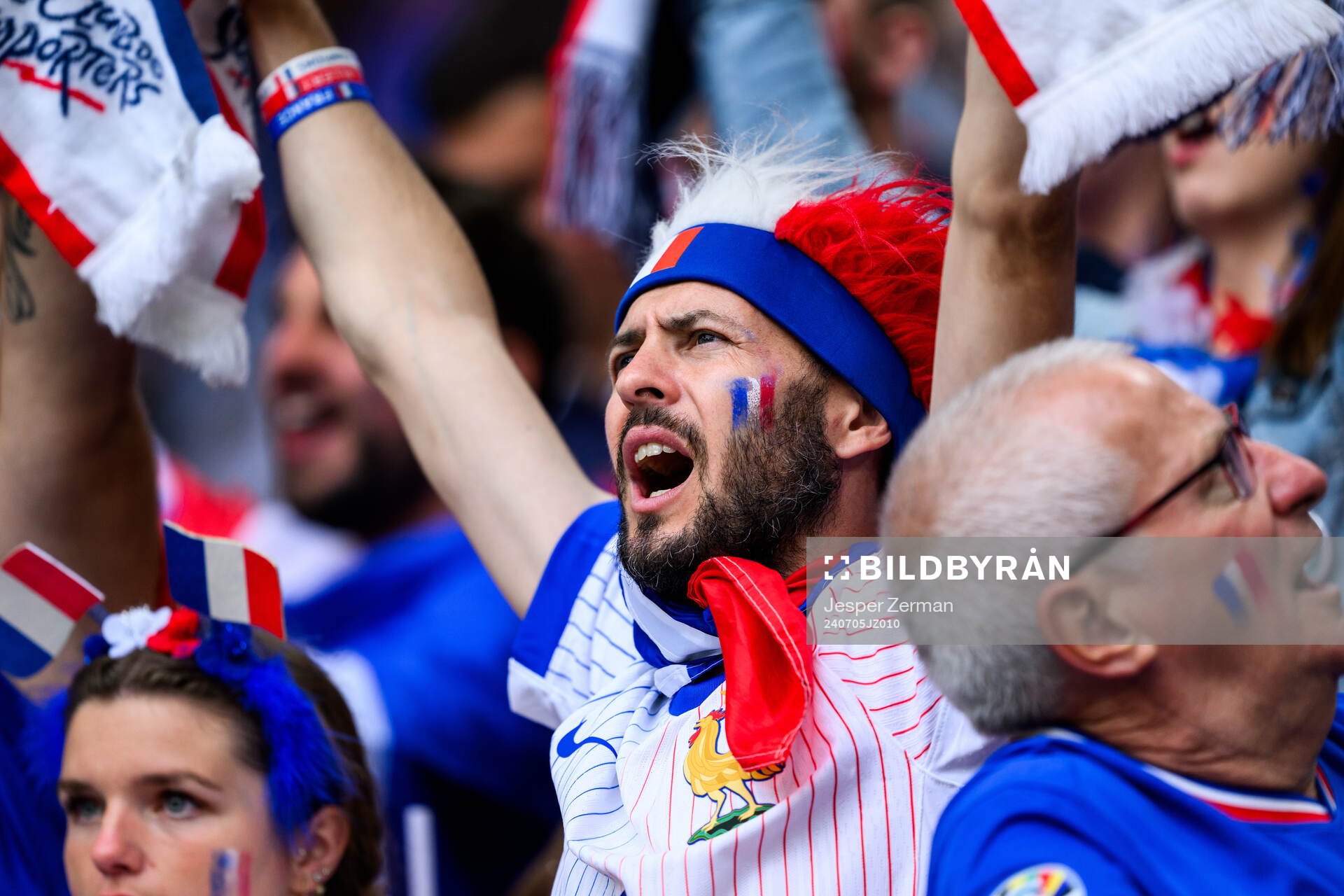 A supporter of France