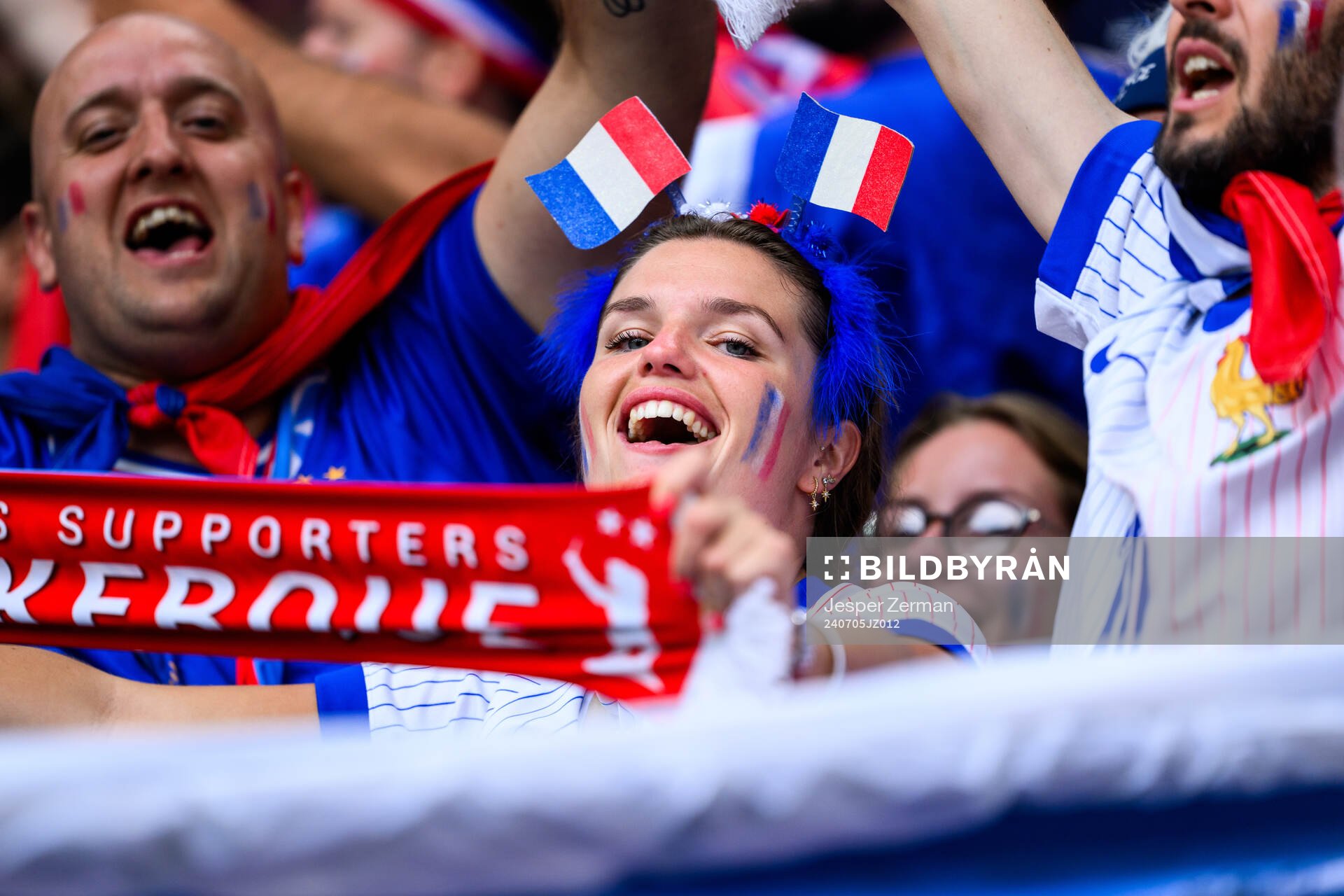 A supporter of France