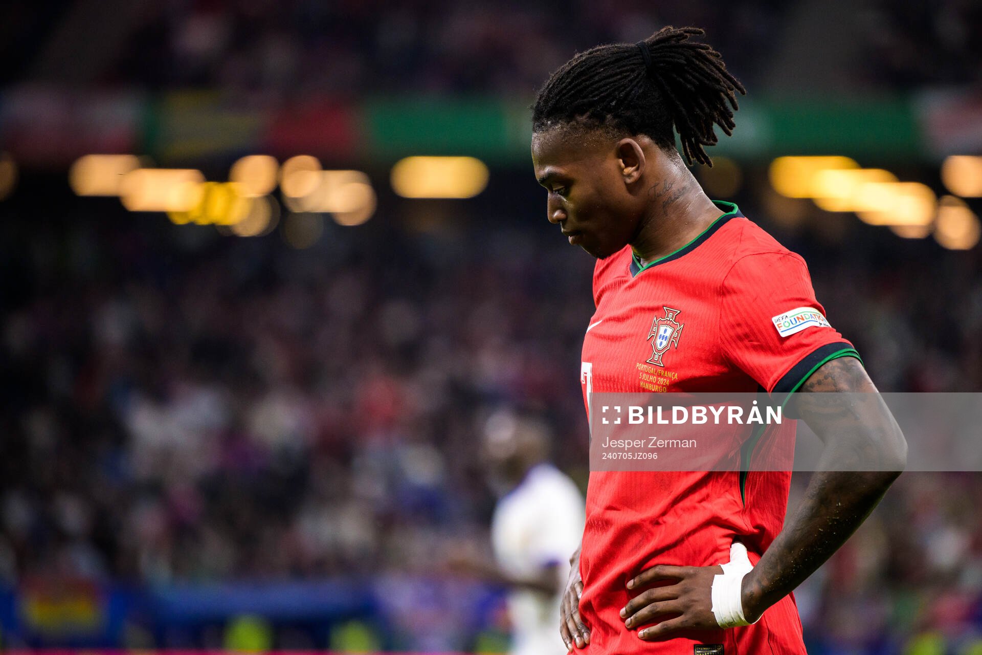 Rafael Leao of Portugal looks dejected