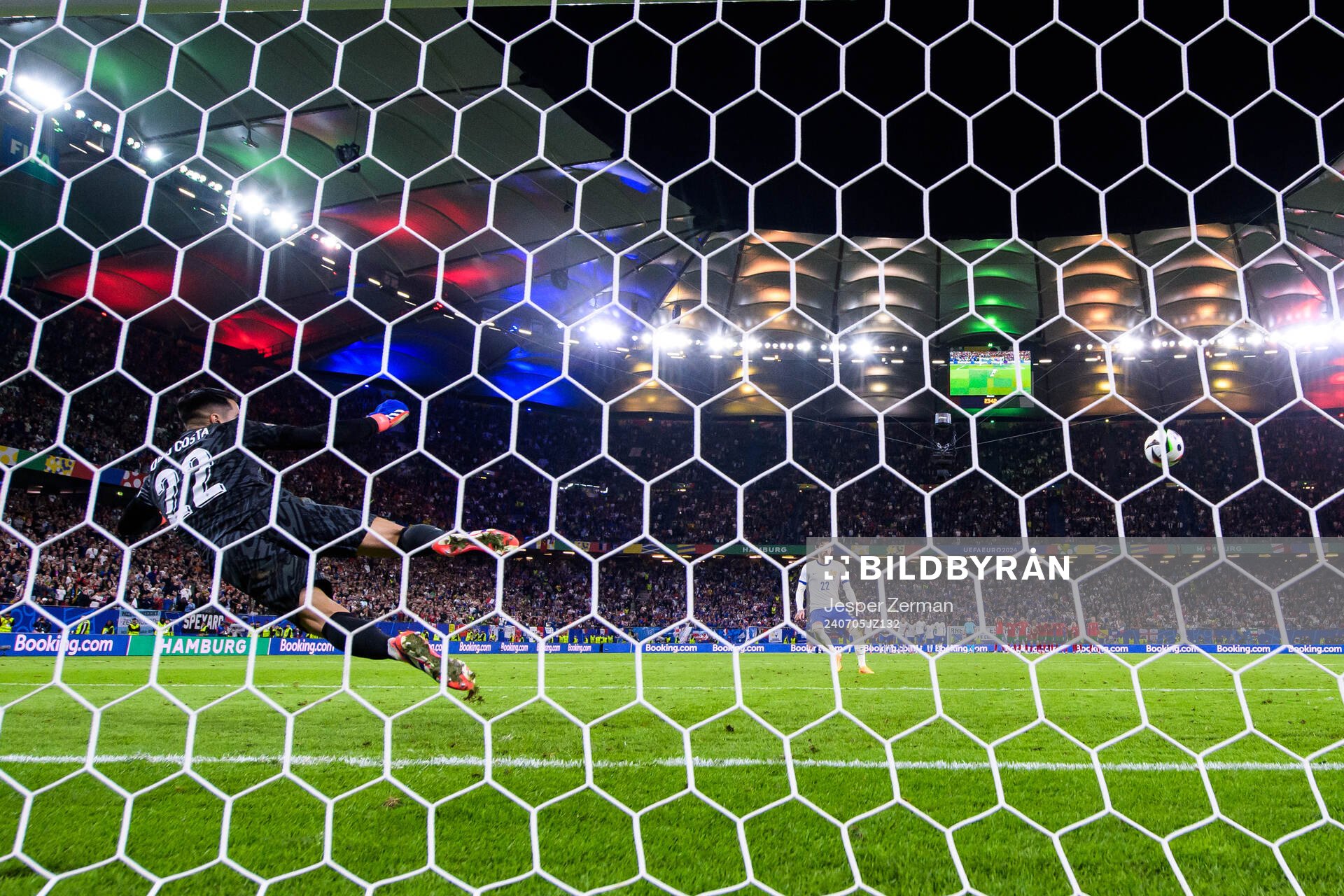Theo Hernandez of France scores the decisive goal