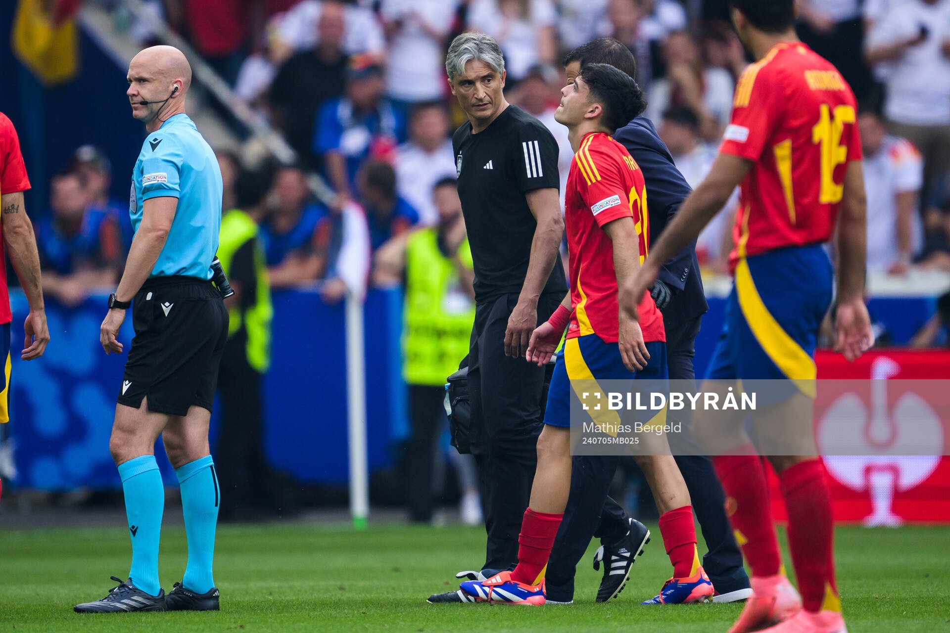 Pedri of Spain in pain