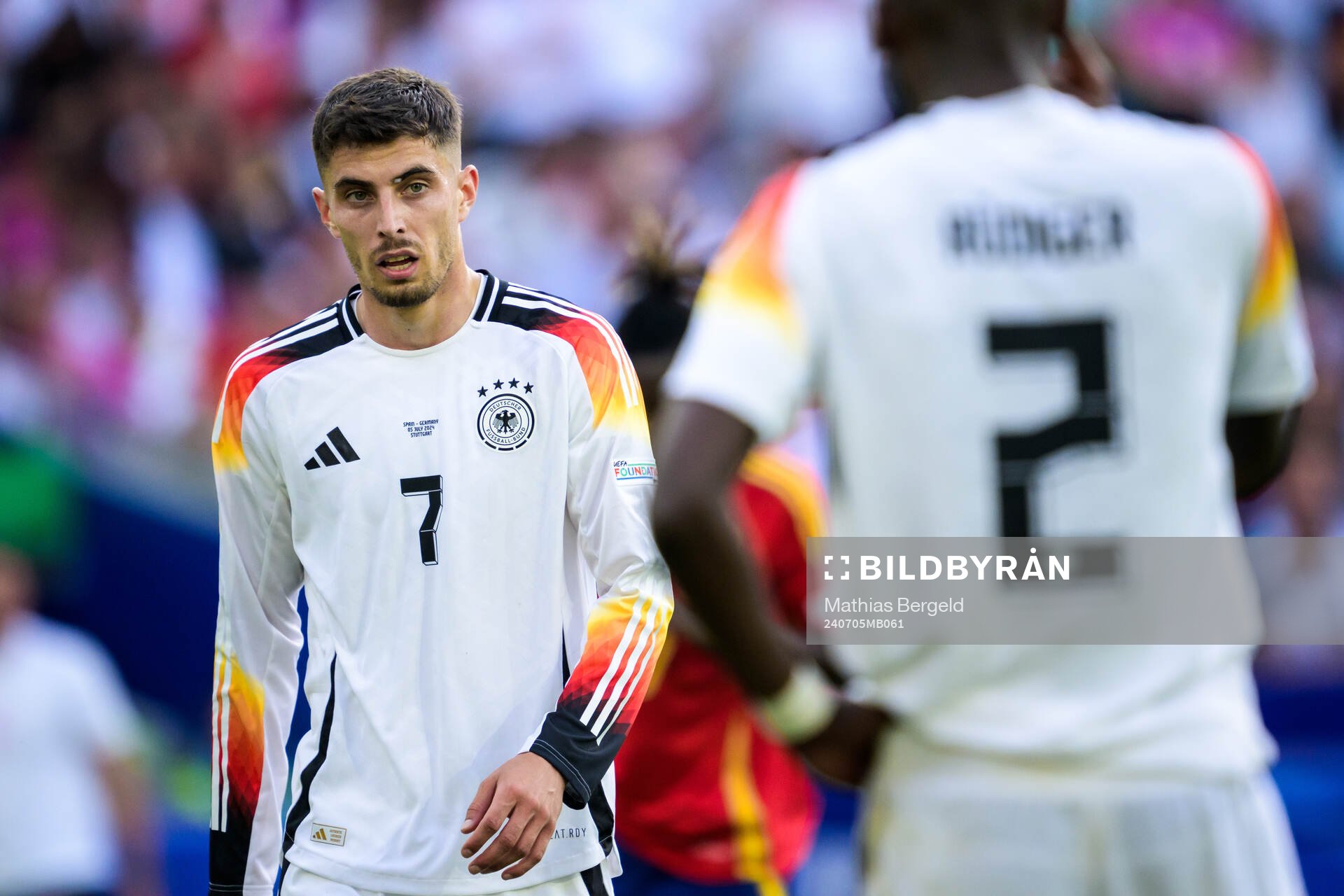 Kai Havertz of Germany looks dejected
