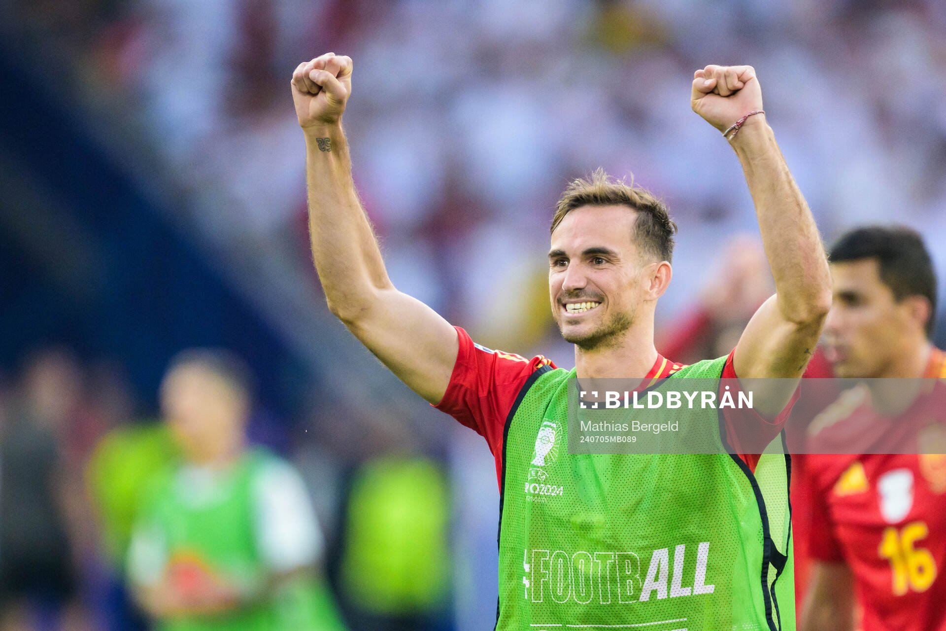 Fabian Ruiz Pena of Spain celebrates