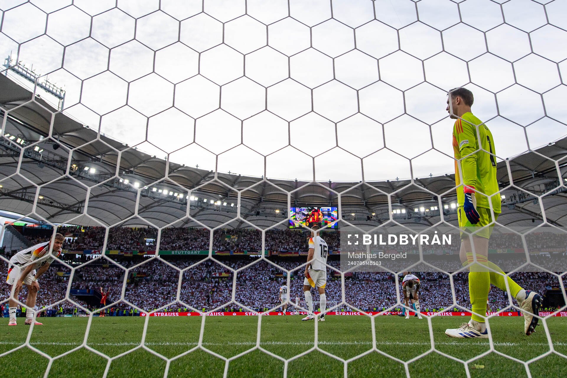 Goalkeeper Manuel Neuer of Germany looks dejected
