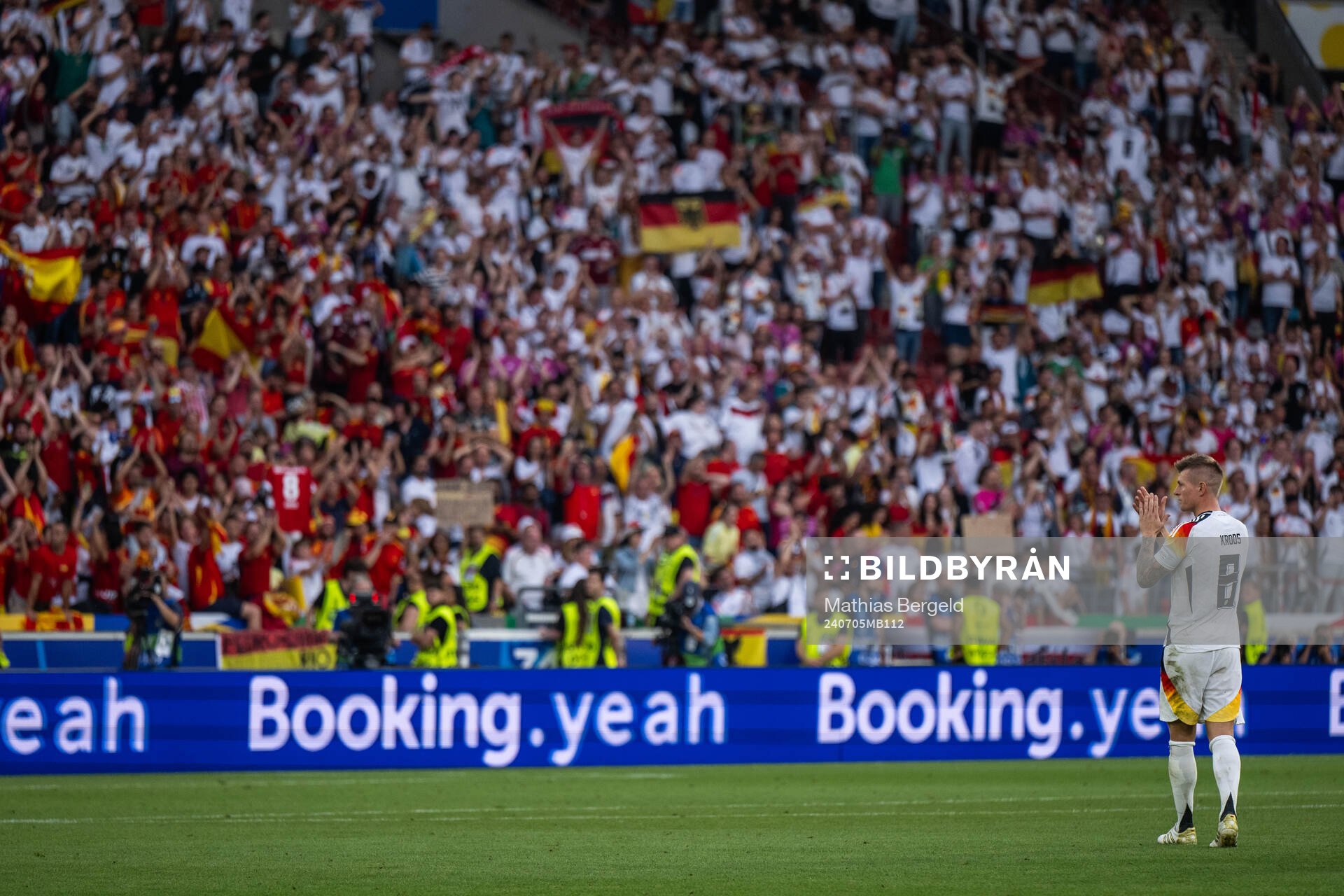 Toni Kroos of Germany looks dejected as he recognizes the