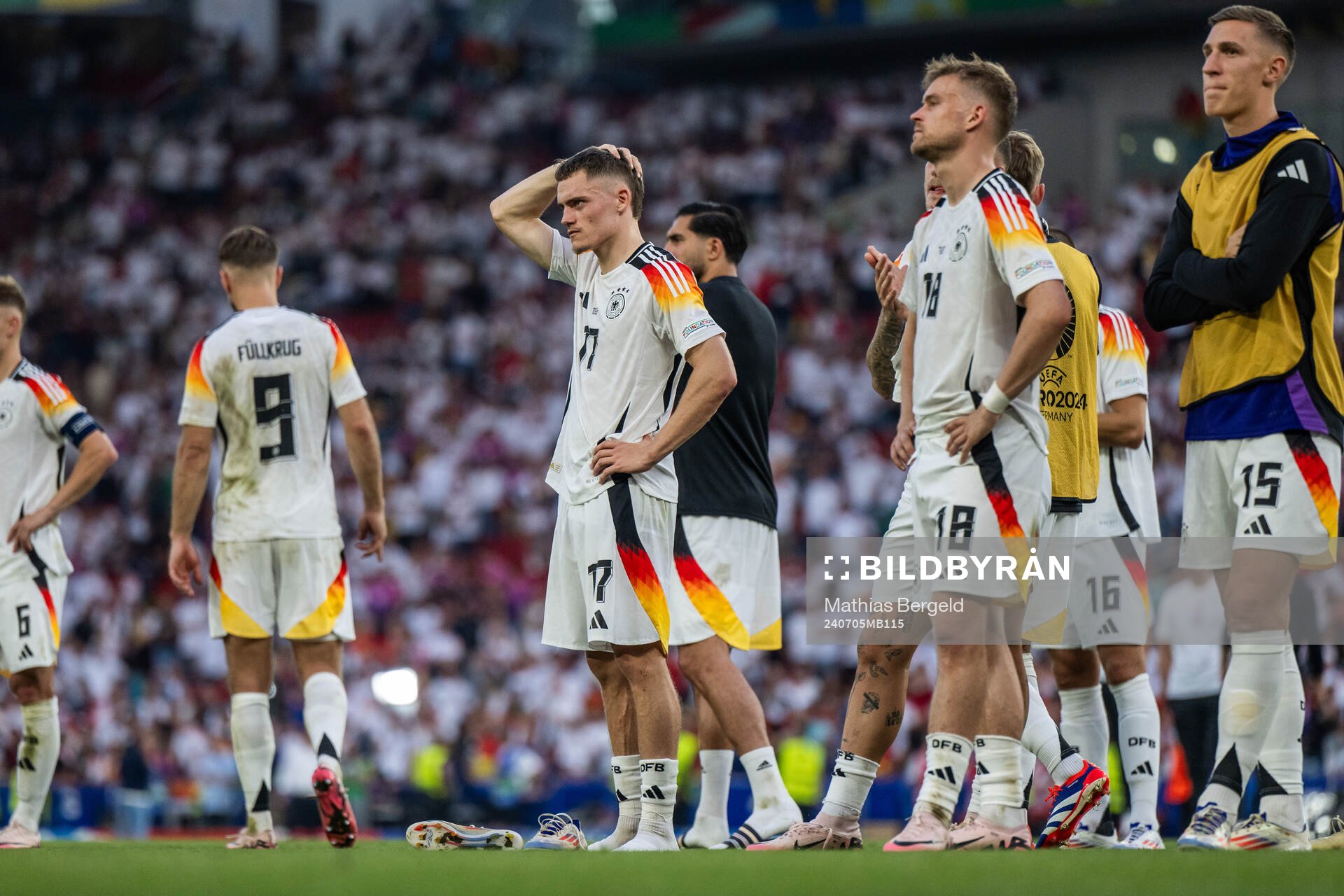 Florian Wirtz of Germany looks dejected