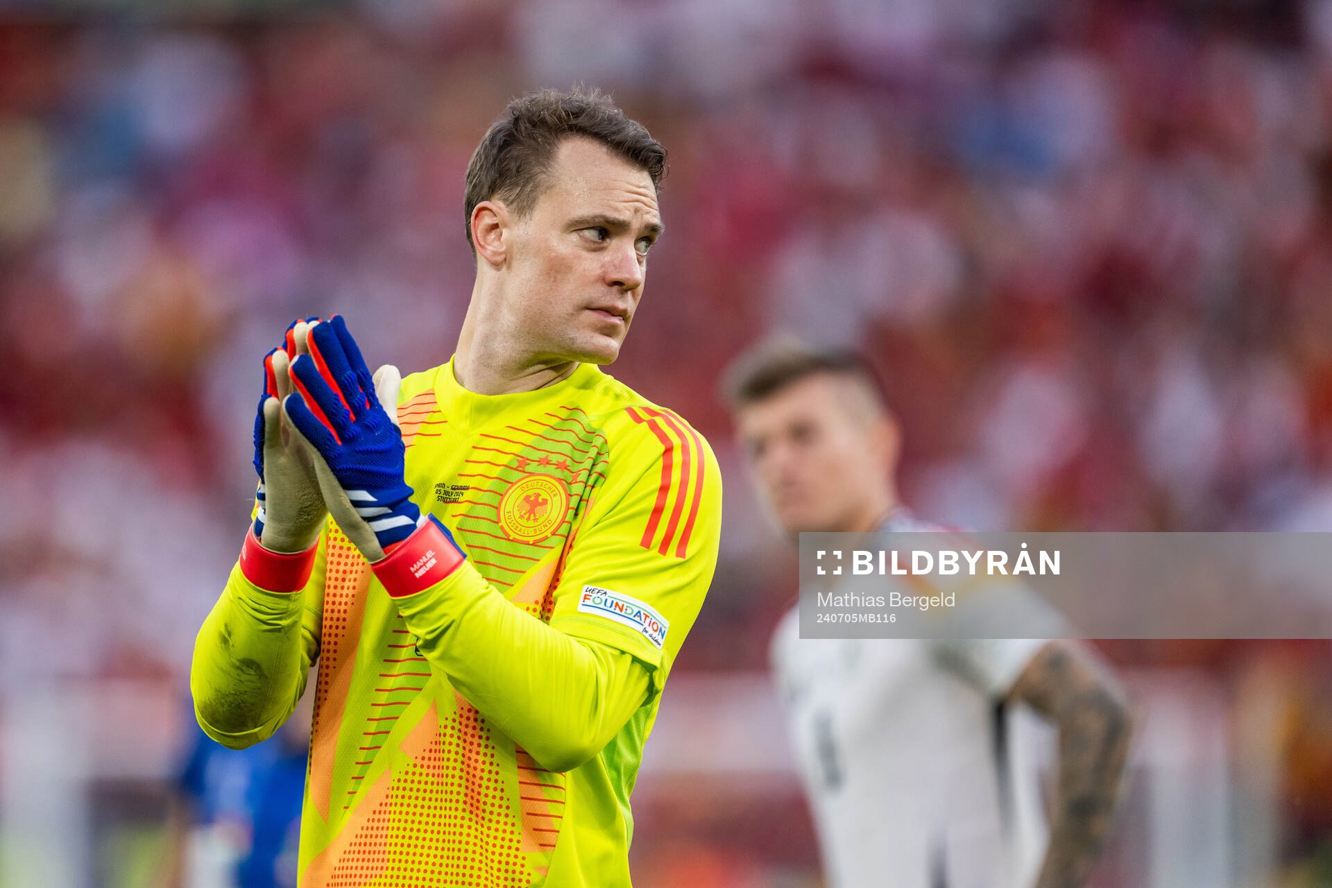 Goalkeeper Manuel Neuer of Germany looks dejected
