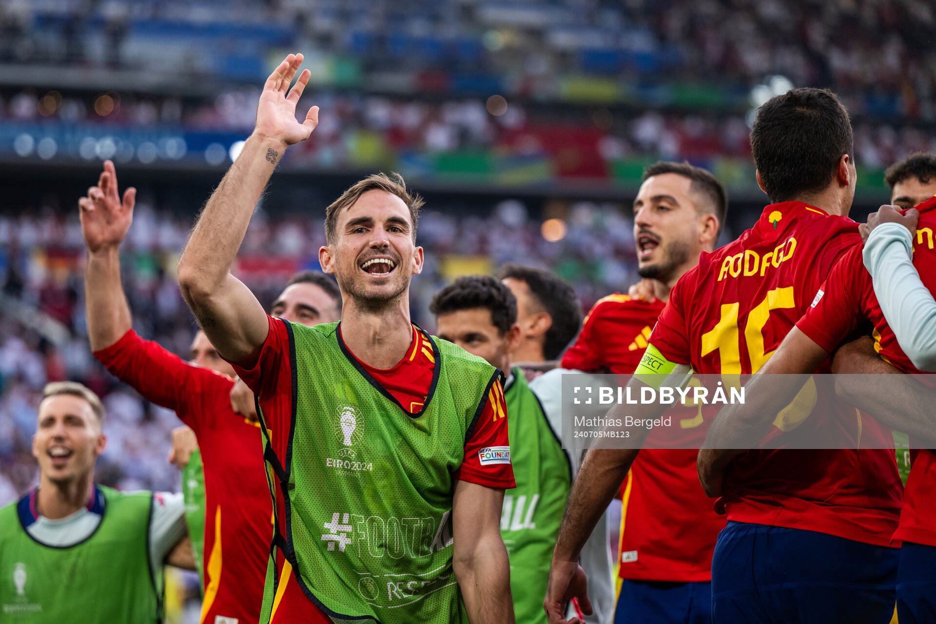 Fabian Ruiz Pena of Spain celebrates