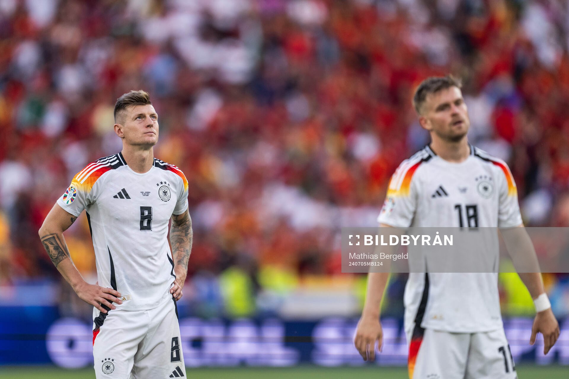 Toni Kroos of Germany looks dejected