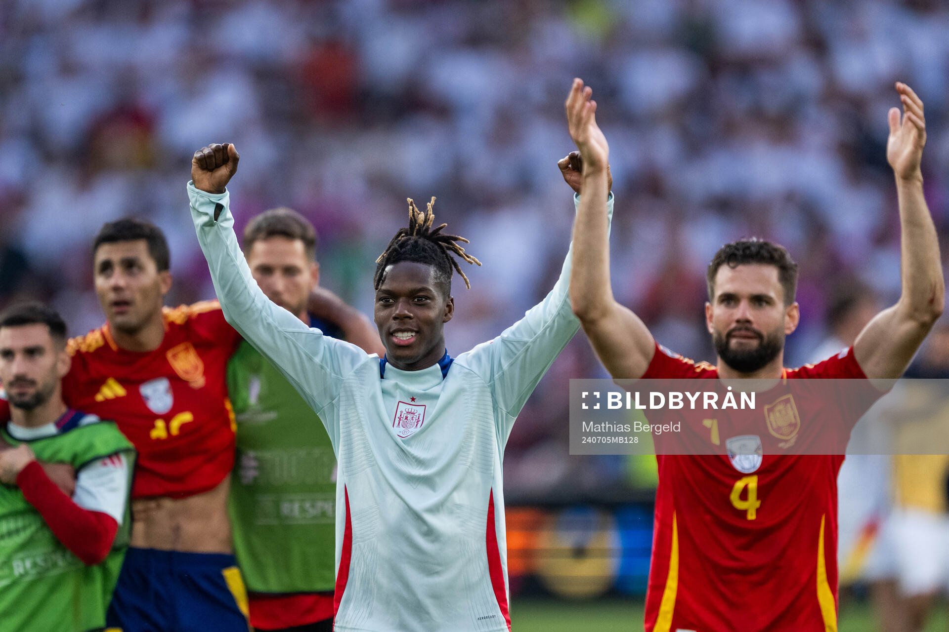 Nicholas Williams of Spain celebrates