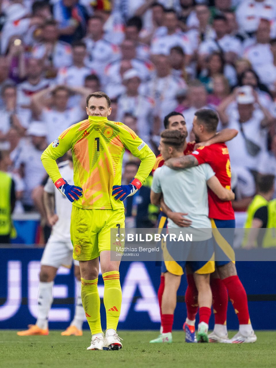 Goalkeeper Manuel Neuer of Germany looks dejected