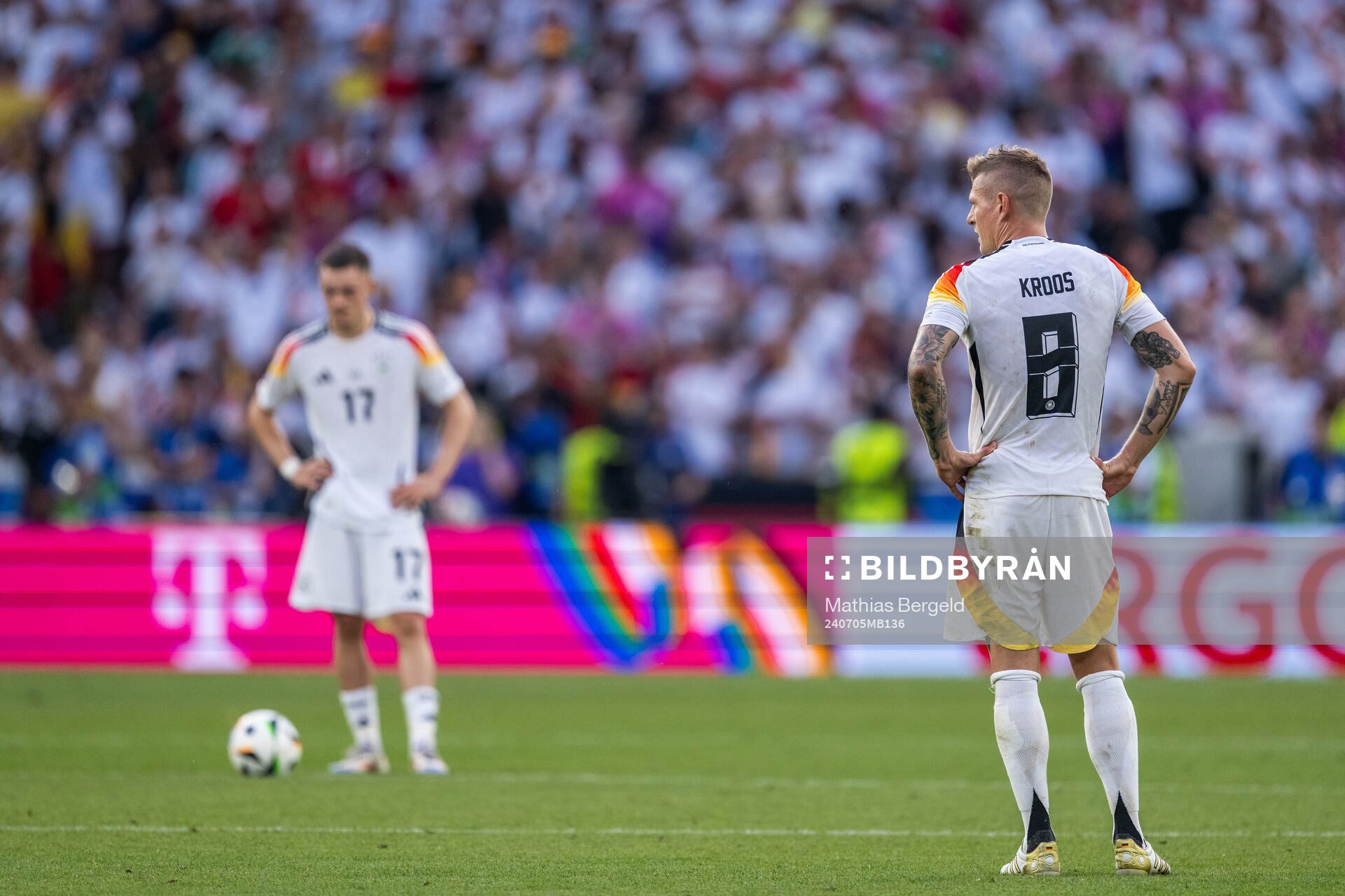 Toni Kroos of Germany looks dejected