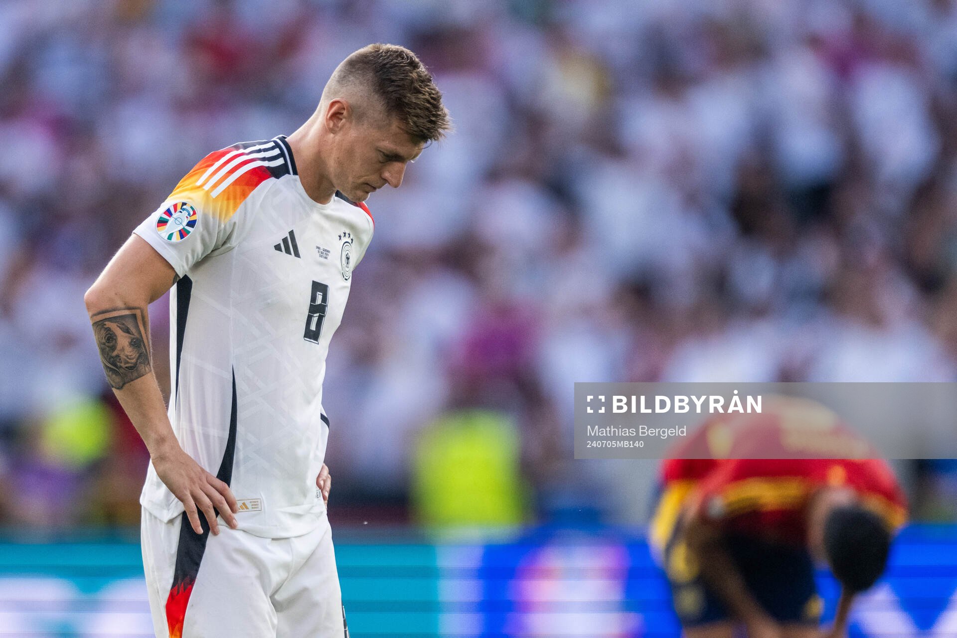 Toni Kroos of Germany looks dejected