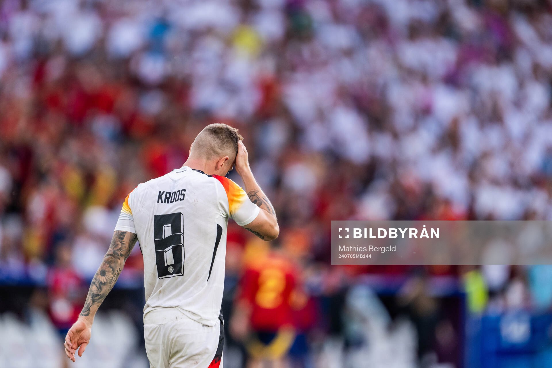 Toni Kroos of Germany looks dejected