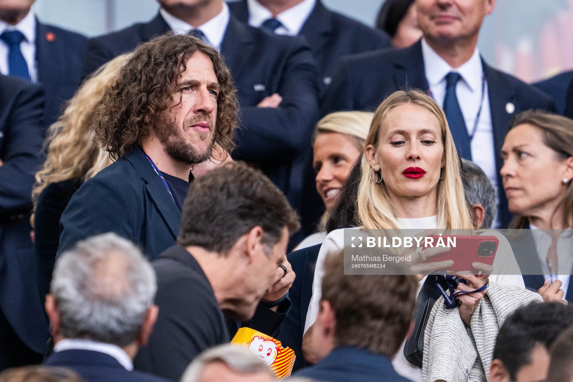 Carles Puyol in the stands