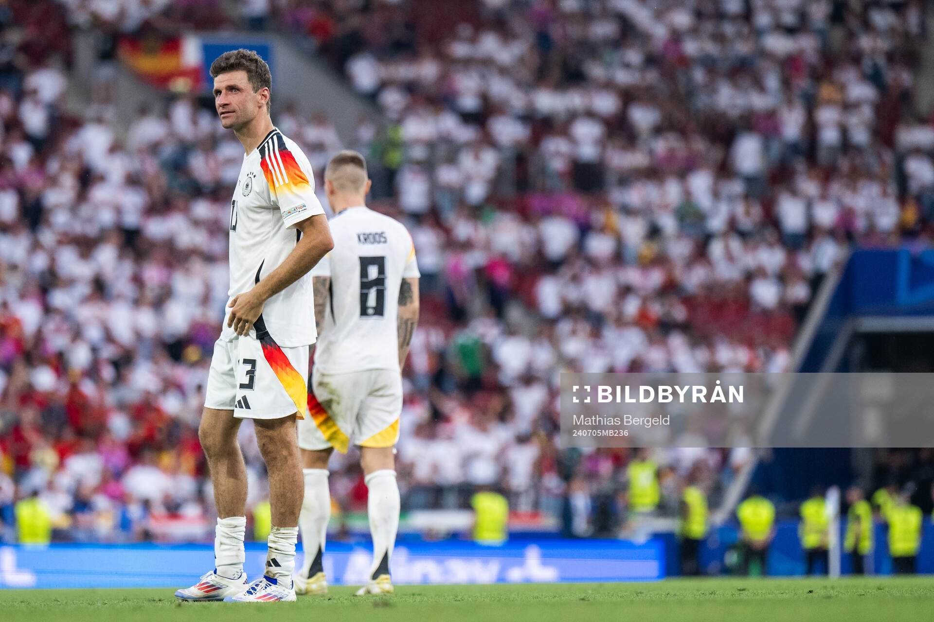 Thomas Müller of Germany looks dejected